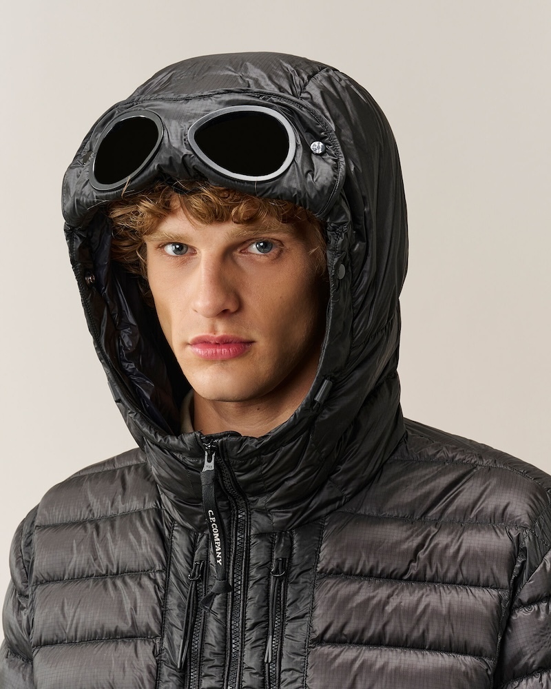 C.P. Company - D.D. Shell Goggle Chest Pocket Jacket - 21CMOW021A110416A999 BLACK