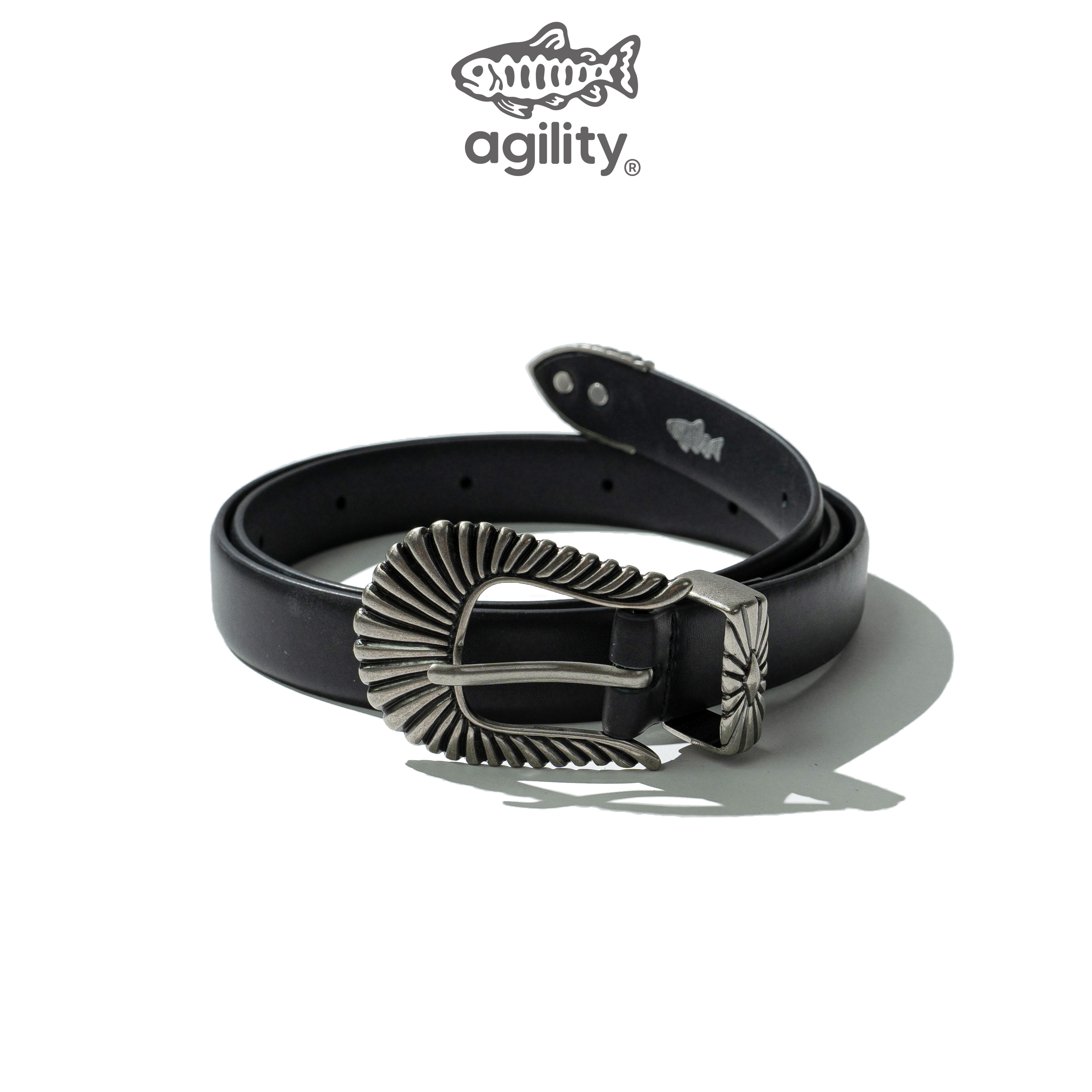 AGILITY Western Leather Silver Belt 西部皮帶 [LB10]