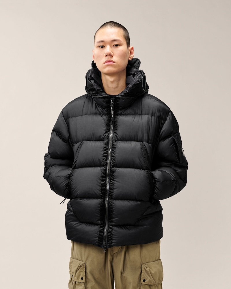 C.P. Company - D.D. Shell Explorer Down Jacket - 21CMOW215A110416A999 BLACK