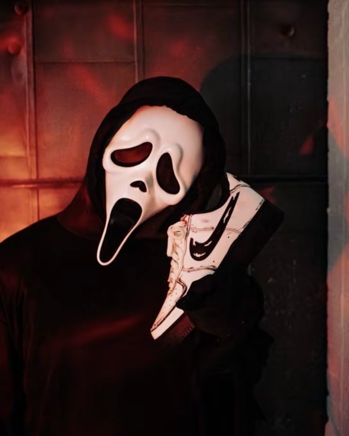 Nike Air Force 1 Low "Ghostface" 鬼臉 白黑 休閒鞋 IV6350121