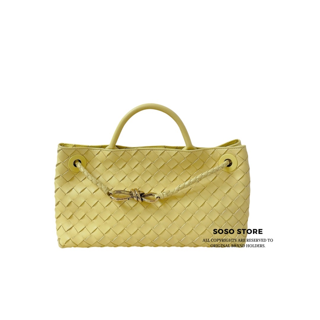 Bottega Veneta East-West Andiamo - Lemon / GHW