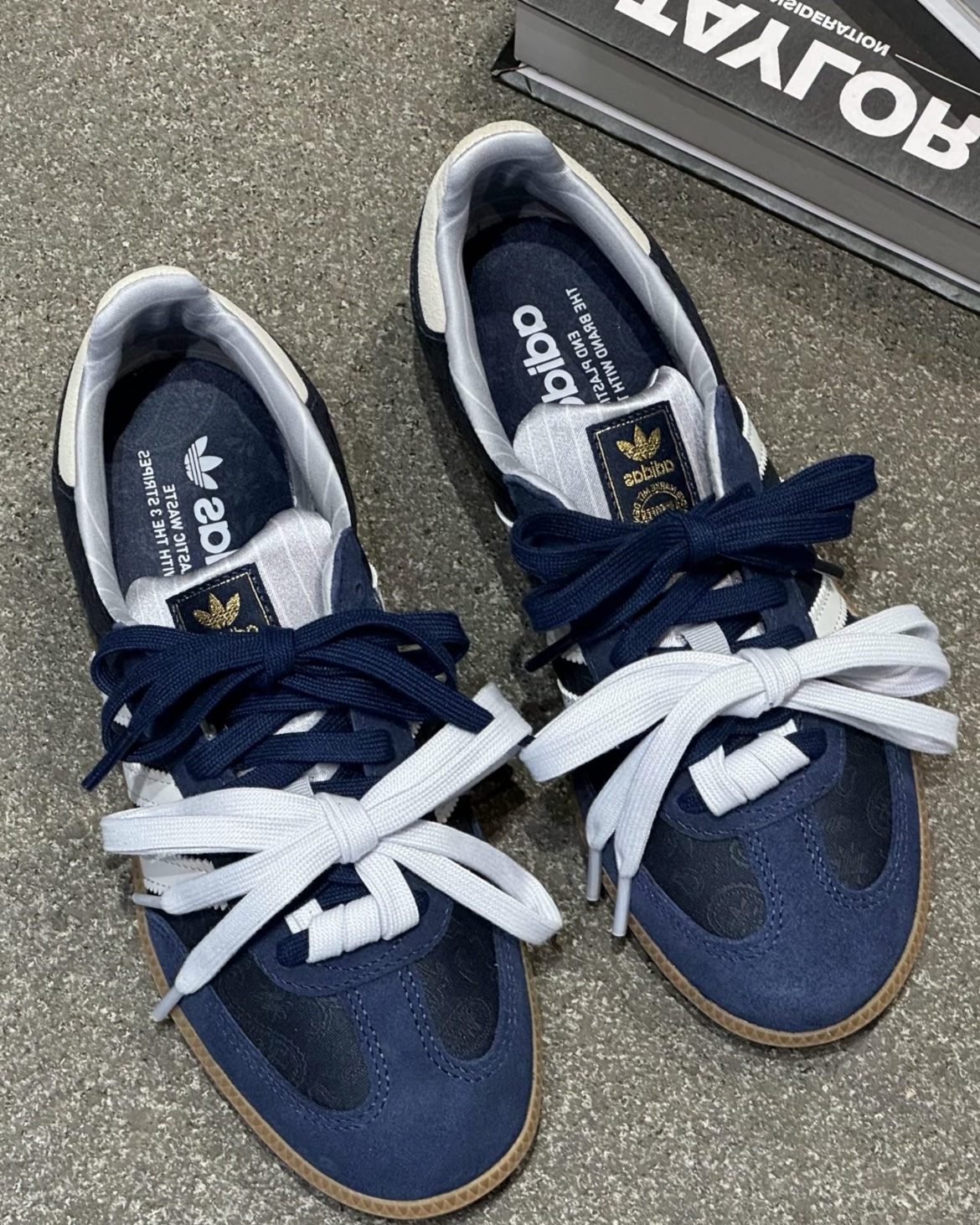 (預訂) Adidas Samba OG - Navy 暗花