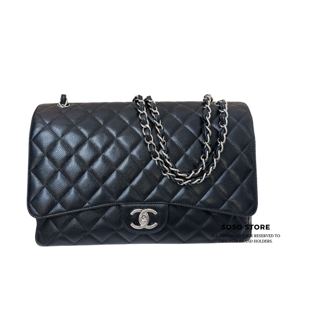 Chanel Classic Flap Maxi - Black / SHW