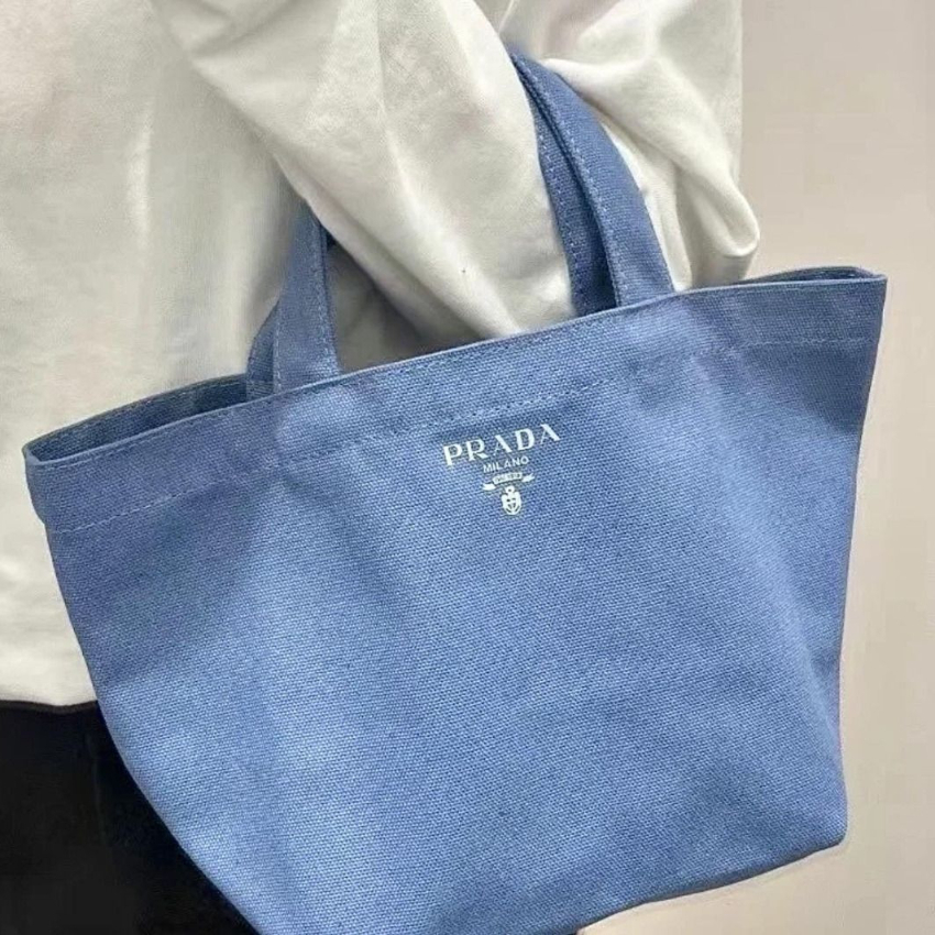PRADA L'HOMME VIP香氛限定帆布mini手提袋 十月團