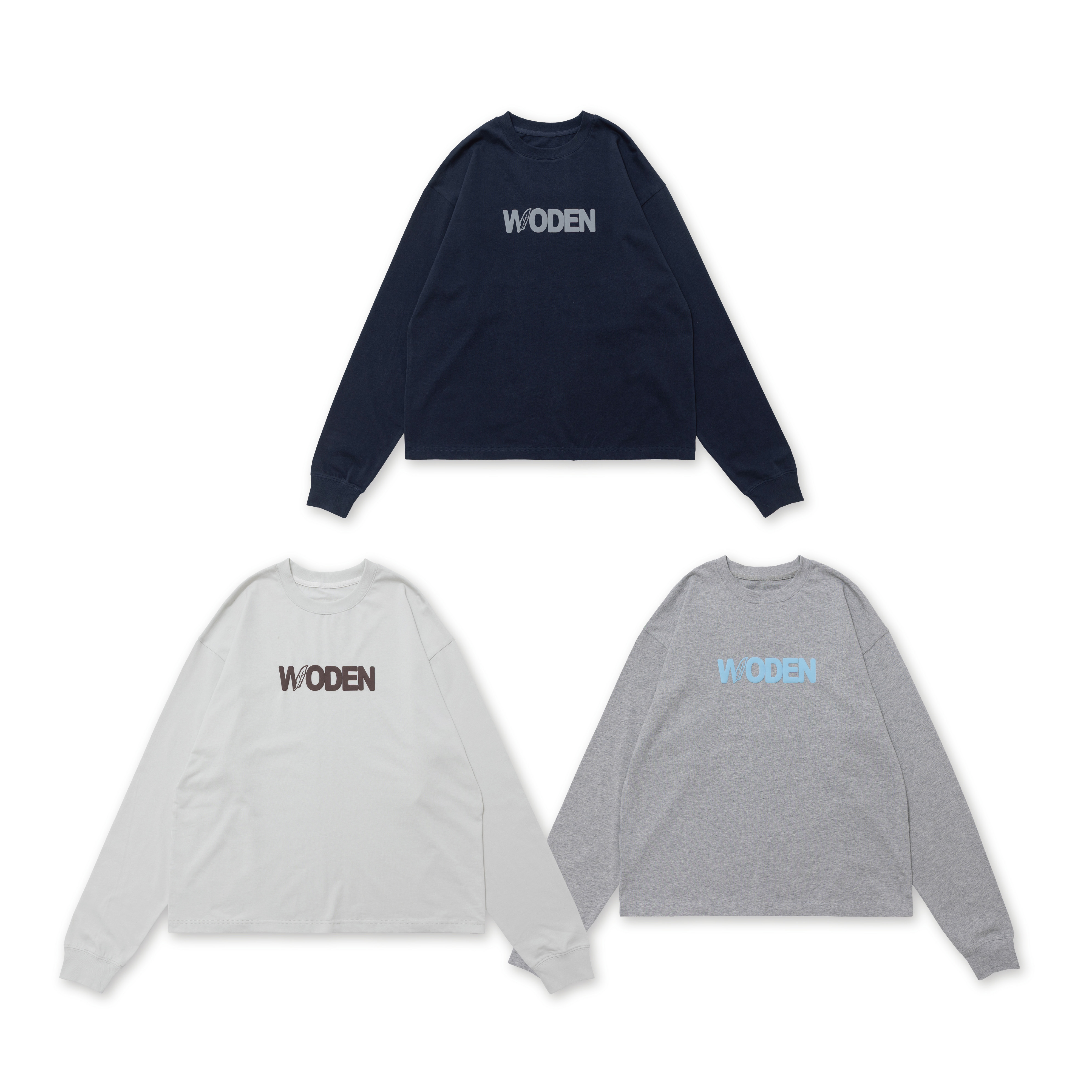 【車庫服飾】WODEN 008 Puff printing LOGO L/S Tee