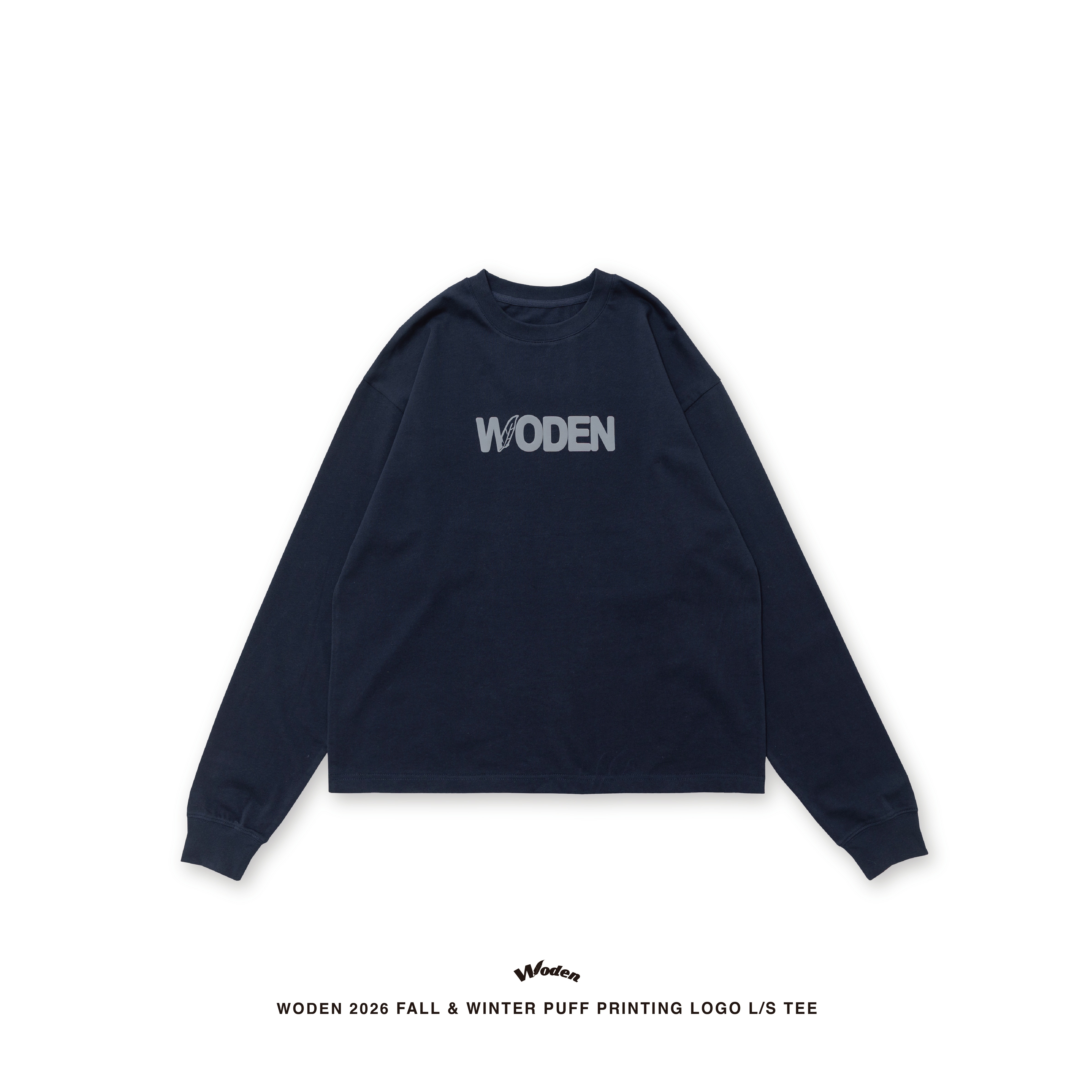 【車庫服飾】WODEN 008 Puff printing LOGO L/S Tee