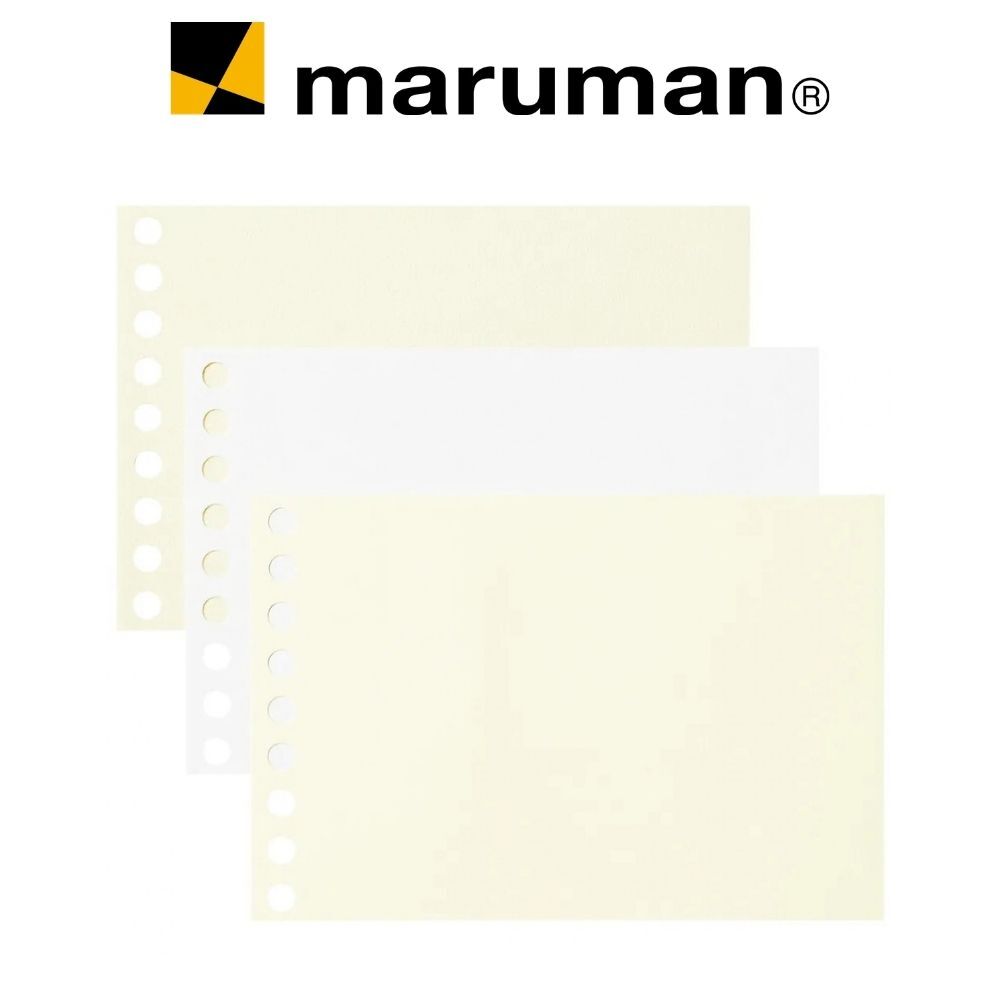 限定 9孔 三種速寫紙 綜合 活頁紙 B7｜MARUMAN 日本