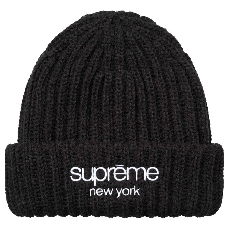 2026AW SUPREME Classic Logo Chunky Ribbed Beanie 經典 毛帽 現貨 FW26BN42