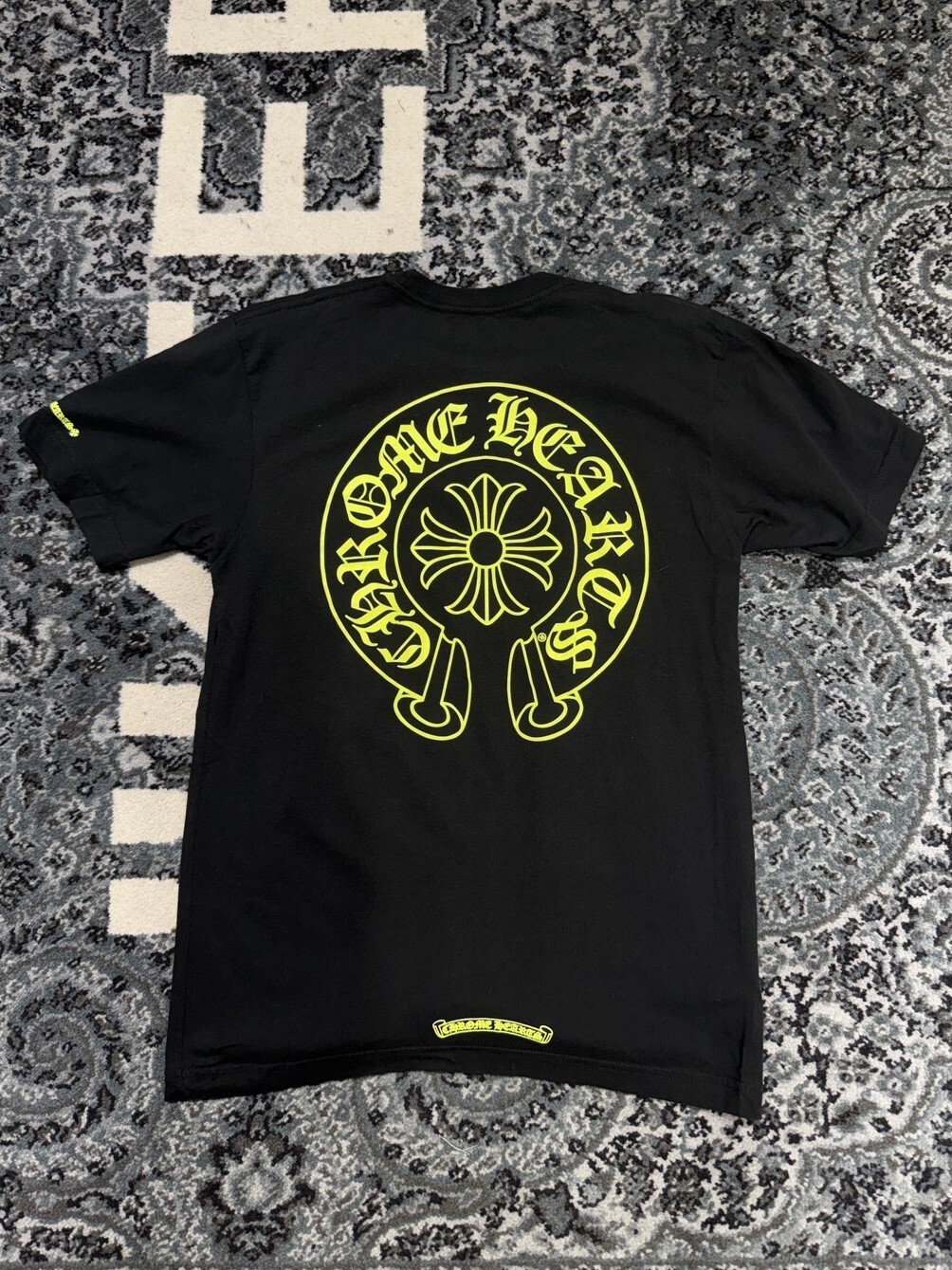 Chrome Hearts 克羅心 經典馬蹄 限量螢光色系黑黃 短袖