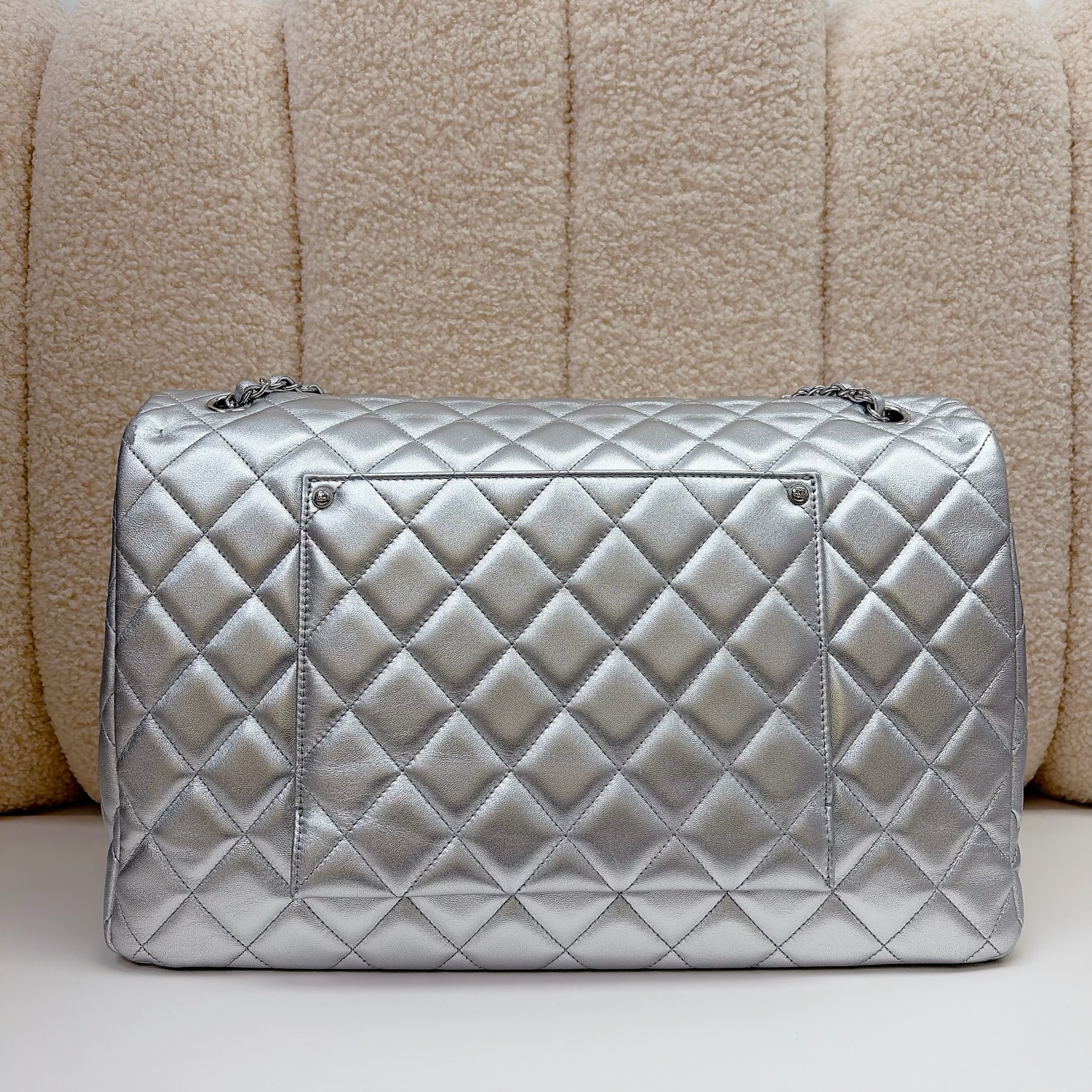 Chanel Classic Flap Bag - Metallic Silver / SHW
