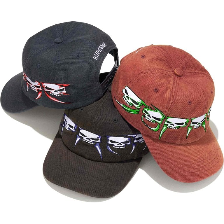 2026AW SUPREME Skulls Spellout 6-Panel 帽子 棒球帽 骷髏頭 現貨 FW26H64