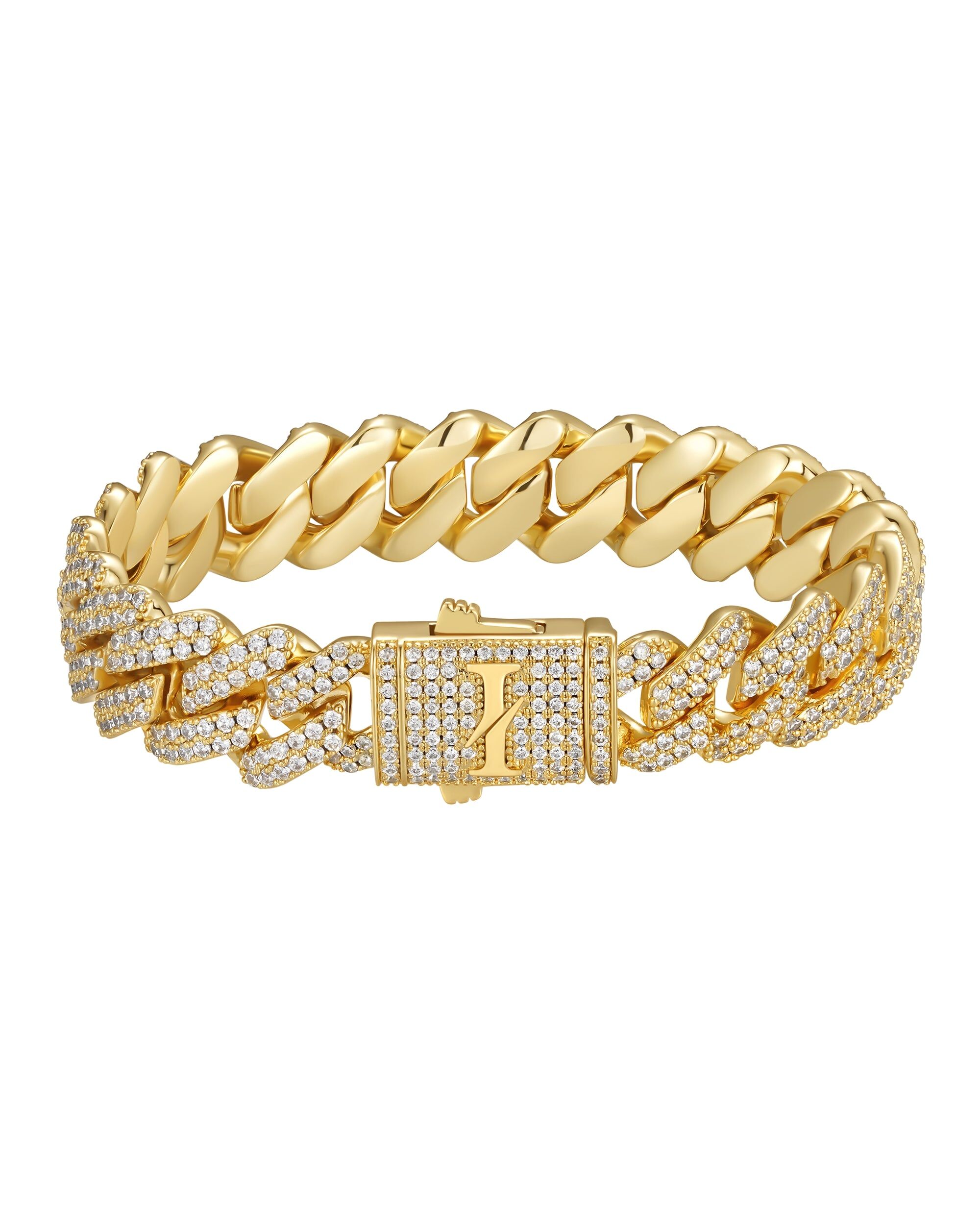 Iceman Society｜ICE PRONG - 13mm 古巴手鍊 (18K Gold)