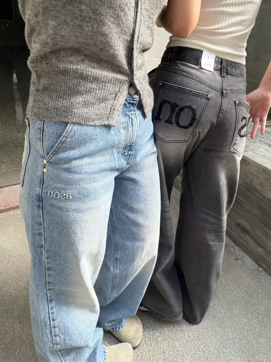 < 韓女褲褲撿便宜🌟> AS"ON DUSK DENIM PANTS /兩色