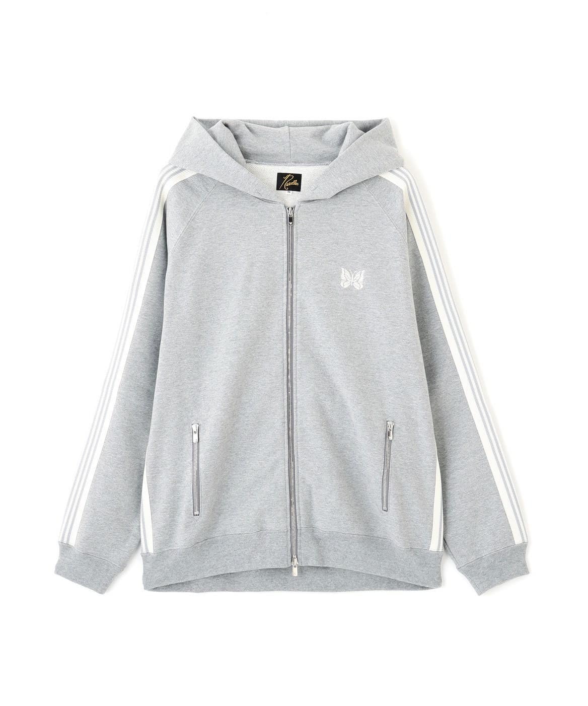 現貨|Needles 26AW Zip Track Hoody - Cotton Jersey Grey