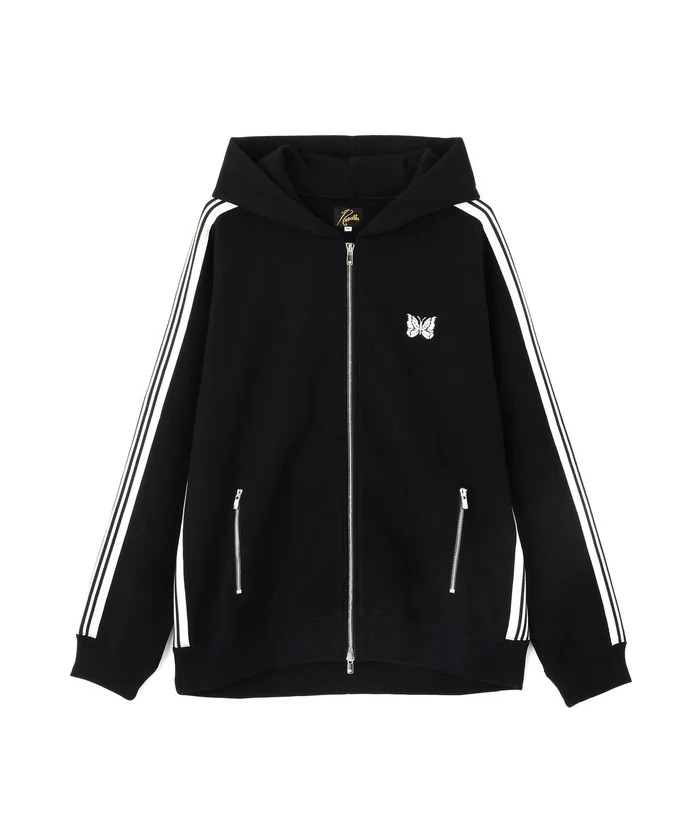 現貨|Needles 26AW Zip Track Hoody - Cotton Jersey BLACK
