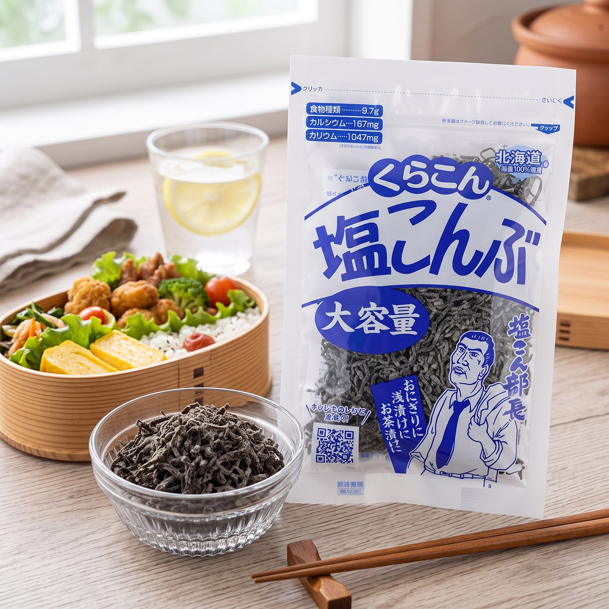 (預購 約11月到貨)日本 Kurakon 昆布部長 北海道昆布鹽 大容量家庭號 130g