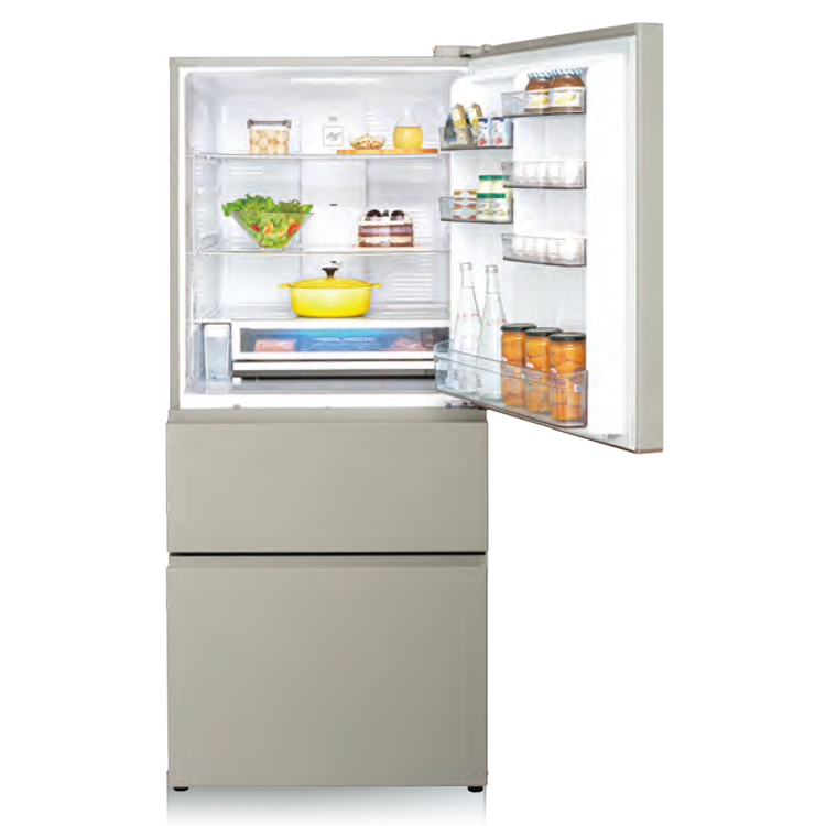 Panasonic 國際 日系上質 610L 一級能效 三門無邊框鋼板變頻冰箱(NR-C617XVS)