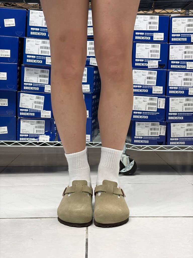 Birkenstock Boston Soft Footbed Taupe 灰褐色 0560771 門市實拍