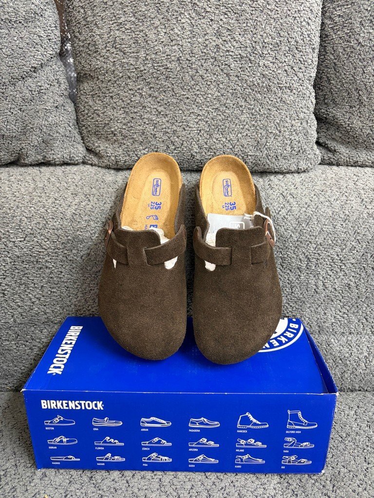 Birkenstock Boston Soft Footbed Suede Mocca 深摩卡 0660461 門市實拍