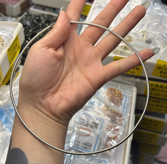 261003 - C4 鈦鋼圓圈鎖骨鏈（任何尺寸靈驗咒輪適用）