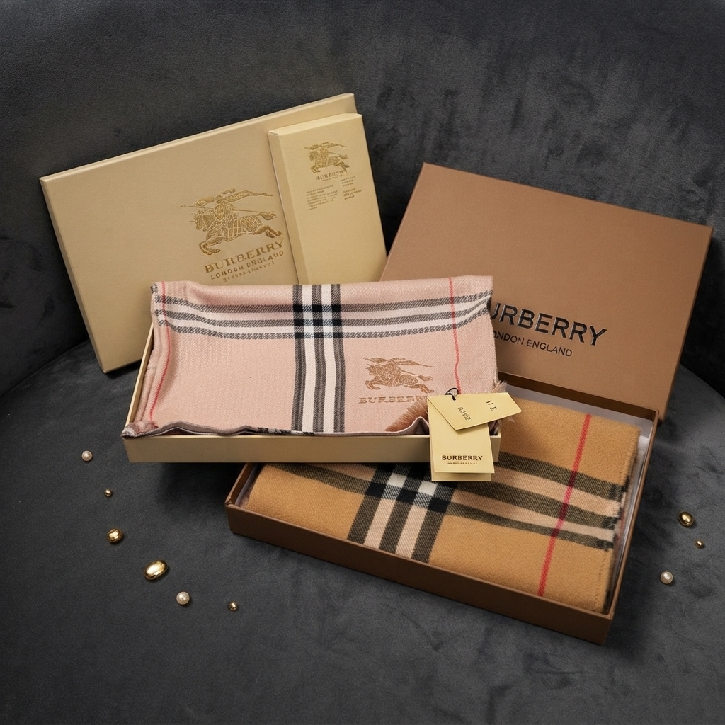 Burberry經典格紋圍巾