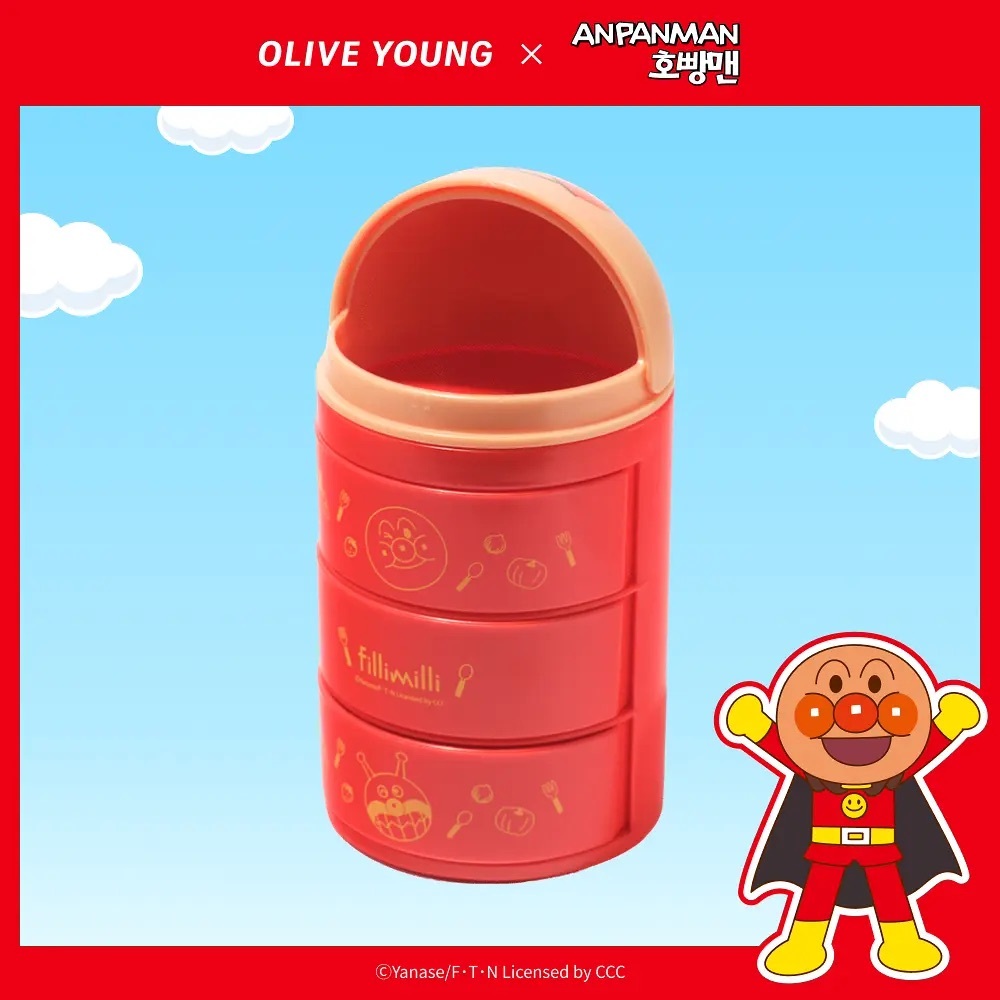 fillimilli x Anpanman - Mini 3 Tier Storage Box