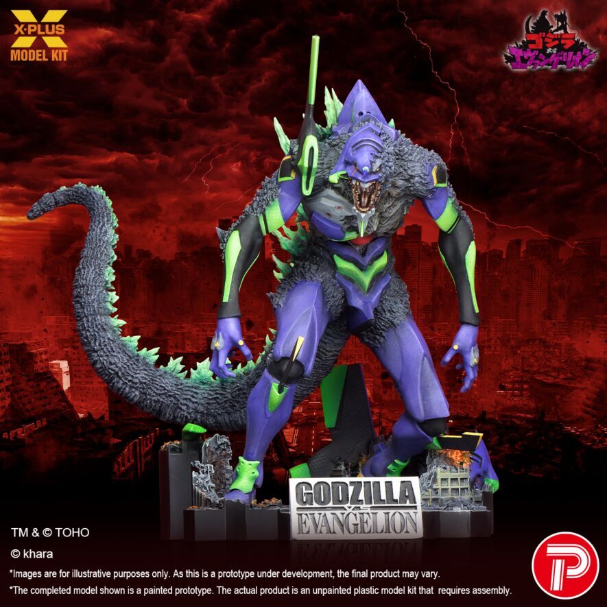 「ACG.GO」「預購」PLEX《哥斯拉 vs 新世紀福音戰士》EVA-01 初號機 G覺醒形態 未上色模型