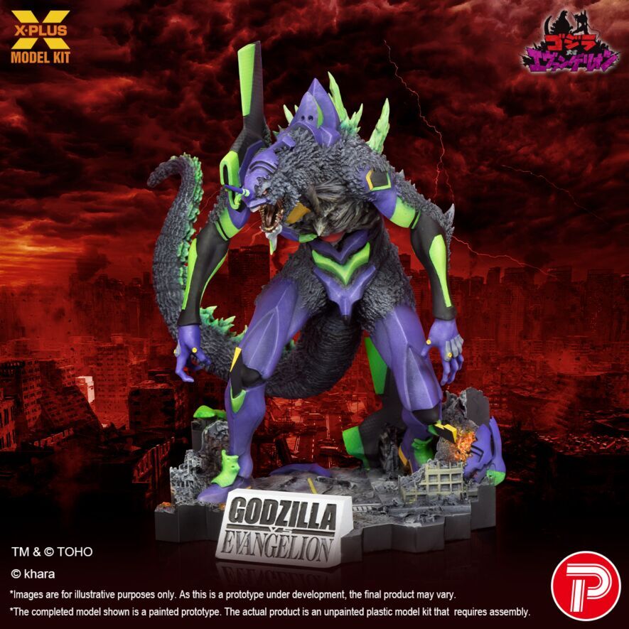 「ACG.GO」「預購」PLEX《哥斯拉 vs 新世紀福音戰士》EVA-01 初號機 G覺醒形態 未上色模型