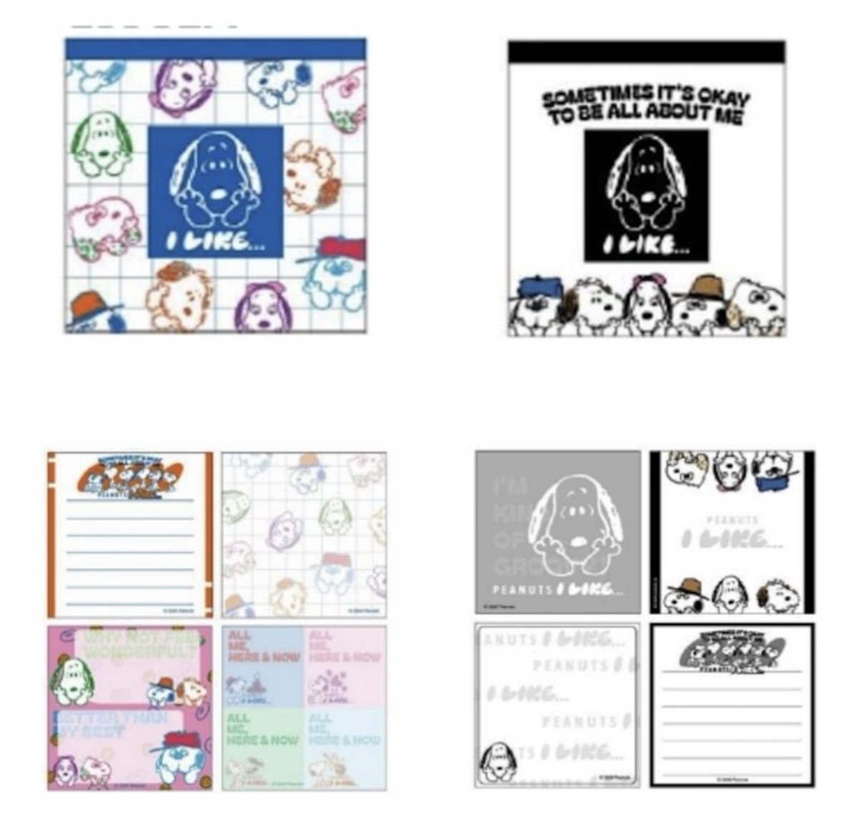 【最新發售】JP Snoopy x I like 4P 正方 Memo 4711 4704 TK261003