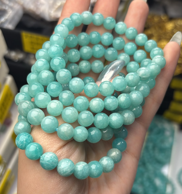 261003 - C45 8mm+ TIFFANY BLUE 天河石手串