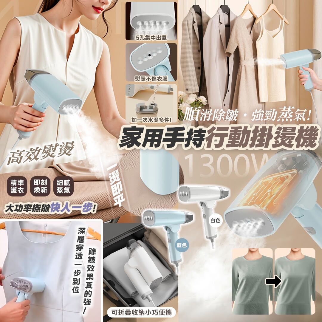 [D3930] 2 WAY 兩用手持蒸氣掛熨機