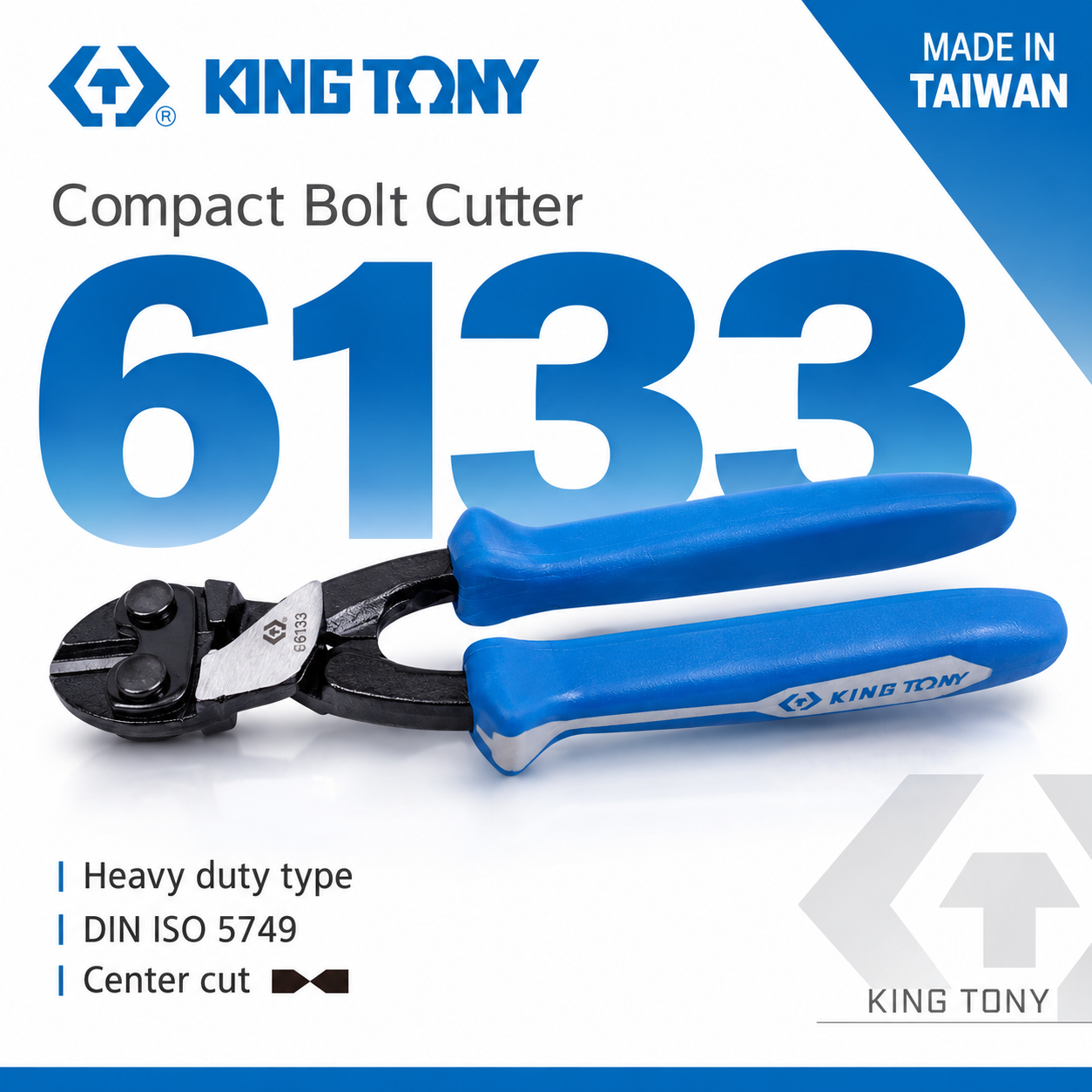 KING TONY 金統立 台灣製｜迷你斷線鉗 8" 小鐵剪 膠柄鐵線剪 鐵絲剪刀 破壞剪刀｜6133-08