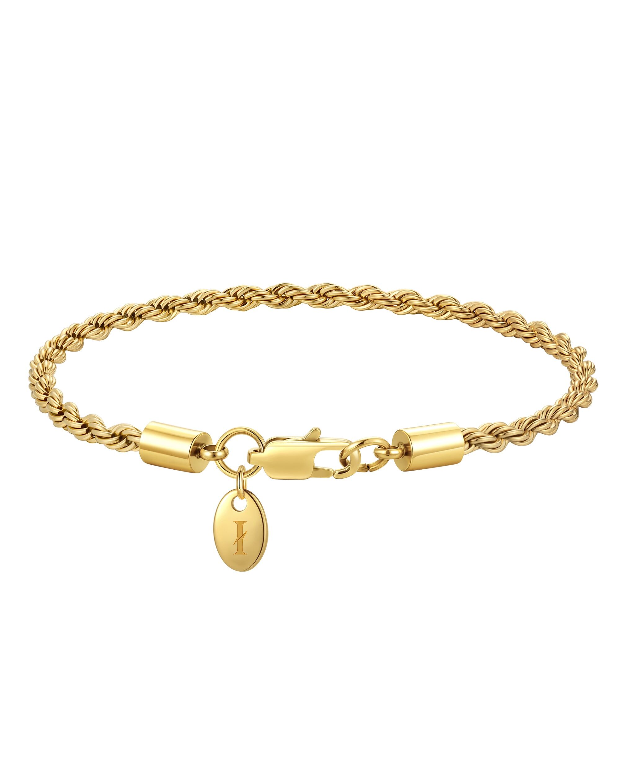 Iceman Society｜THE ROPE - 3mm 麻花手鍊 (18K Gold)