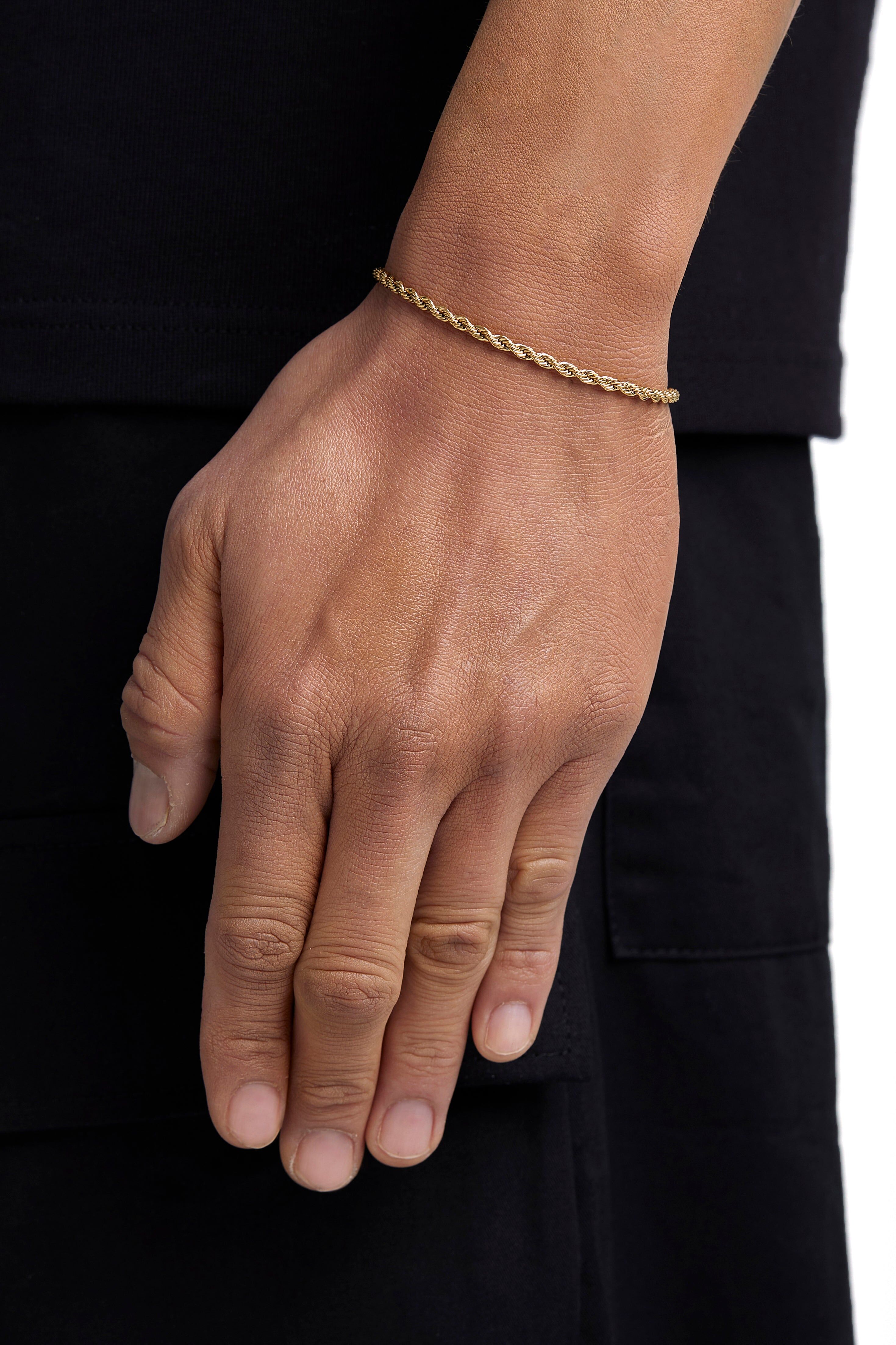 Iceman Society｜THE ROPE - 3mm 麻花手鍊 (18K Gold)