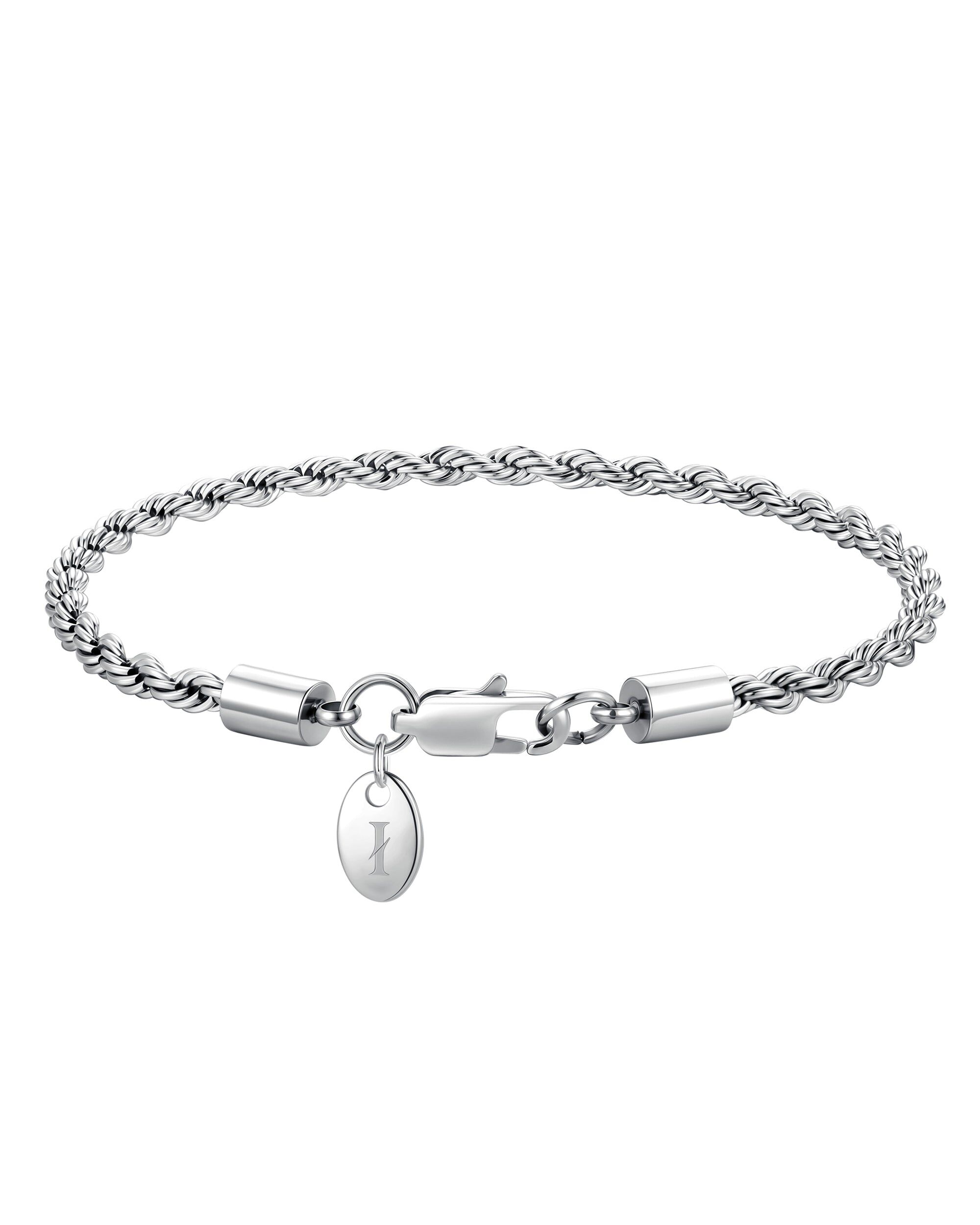 Iceman Society｜THE ROPE - 3mm 麻花手鍊 (White Gold)