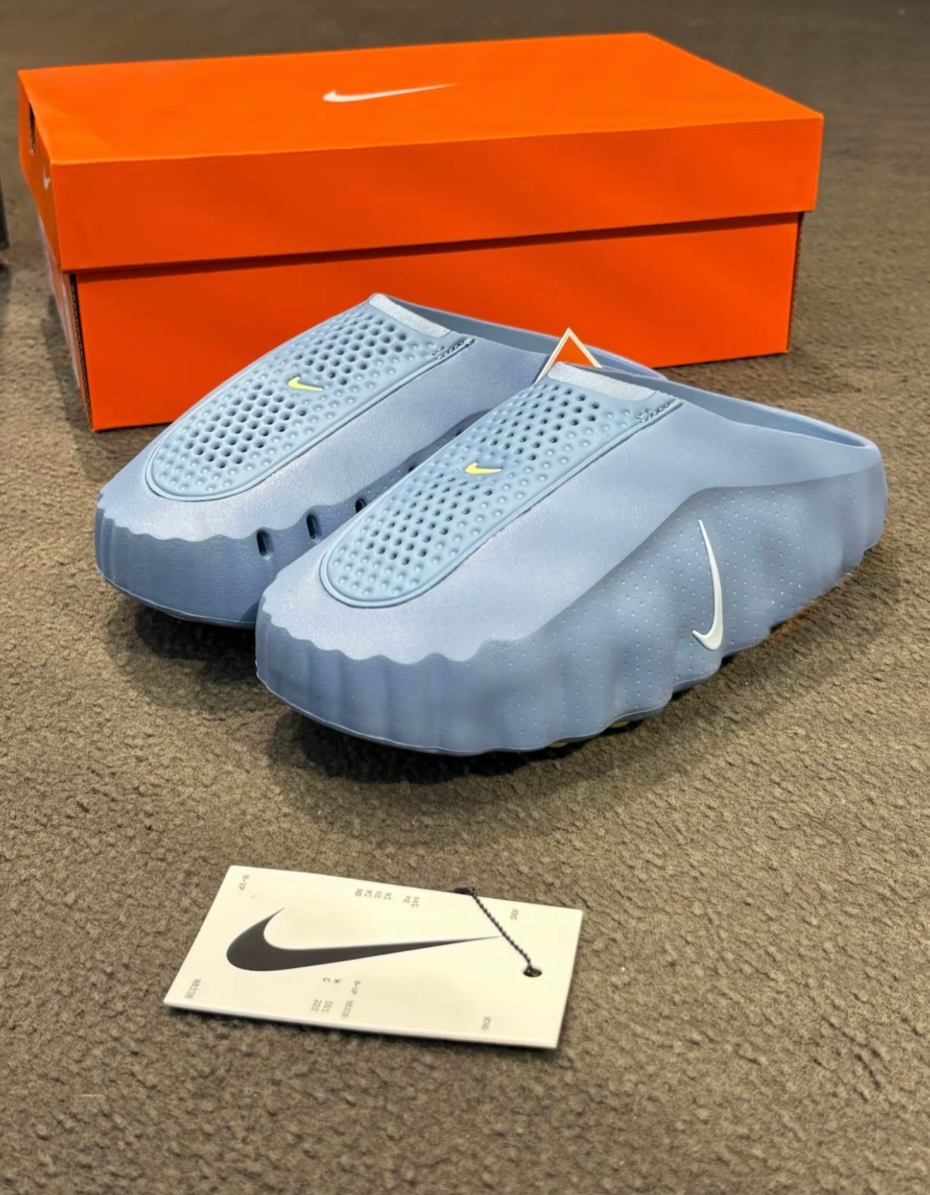 Nike Mind 001「Work Blue」賽前拖鞋 工裝藍 hq4307-401