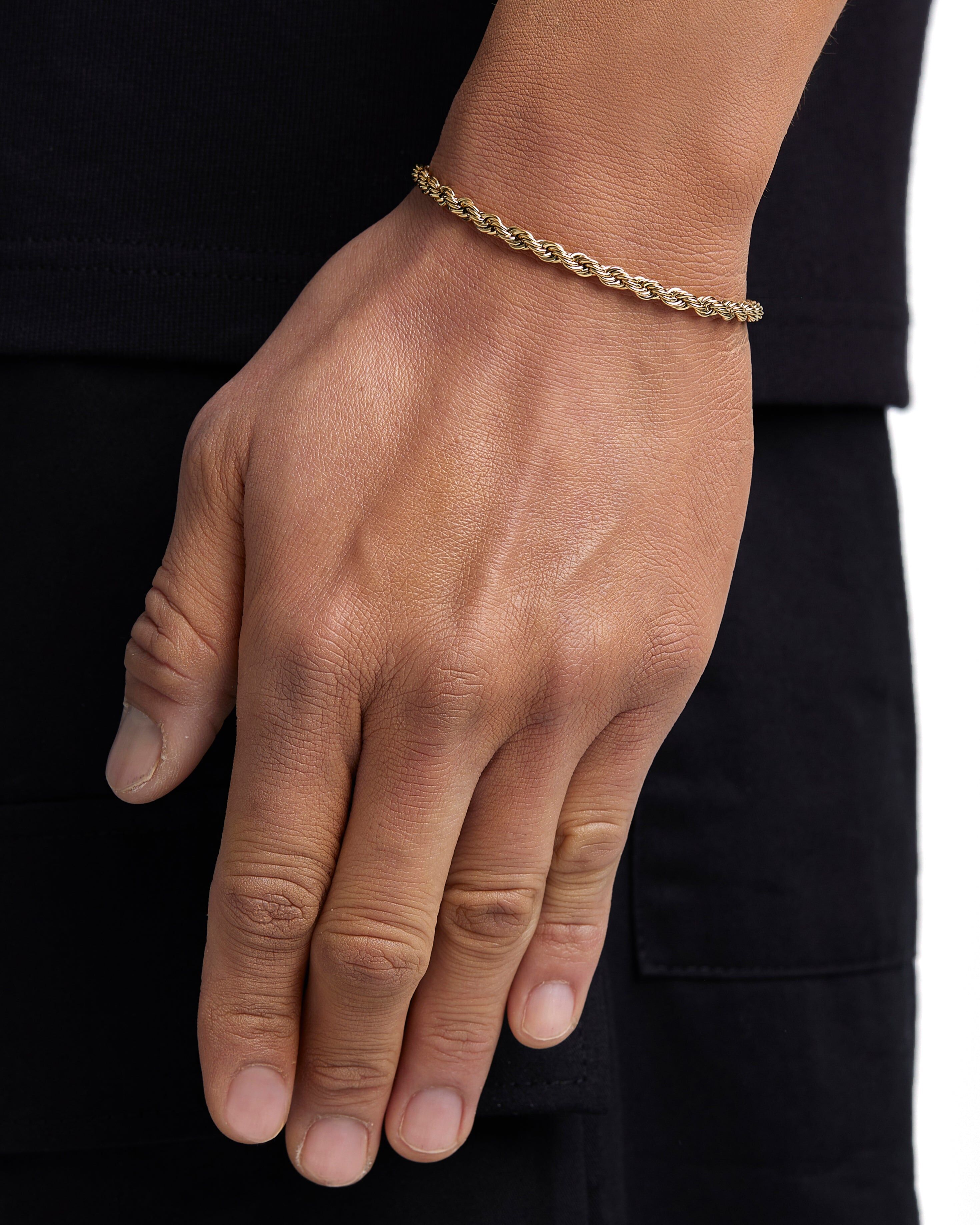 Iceman Society｜THE ROPE - 4mm 麻花手鍊 (18K Gold)
