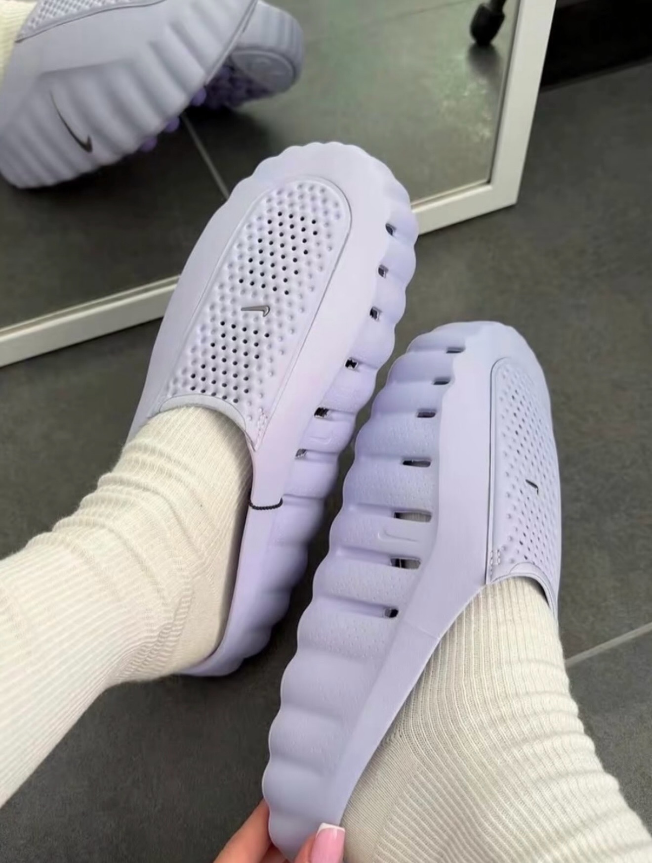 Nike Mind 001 Mule Palest Purple/ 賽前拖鞋 薰衣草紫 HQ4309-500
