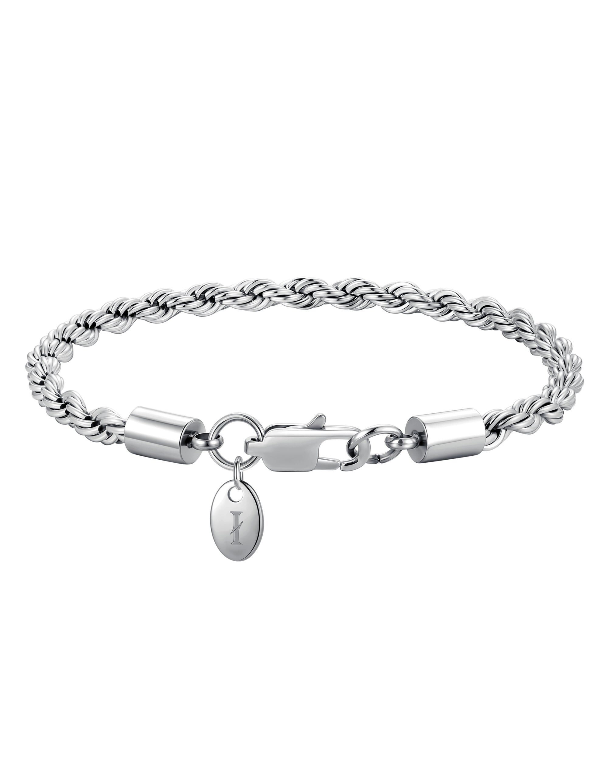 Iceman Society｜THE ROPE - 4mm 麻花手鍊 (White Gold)