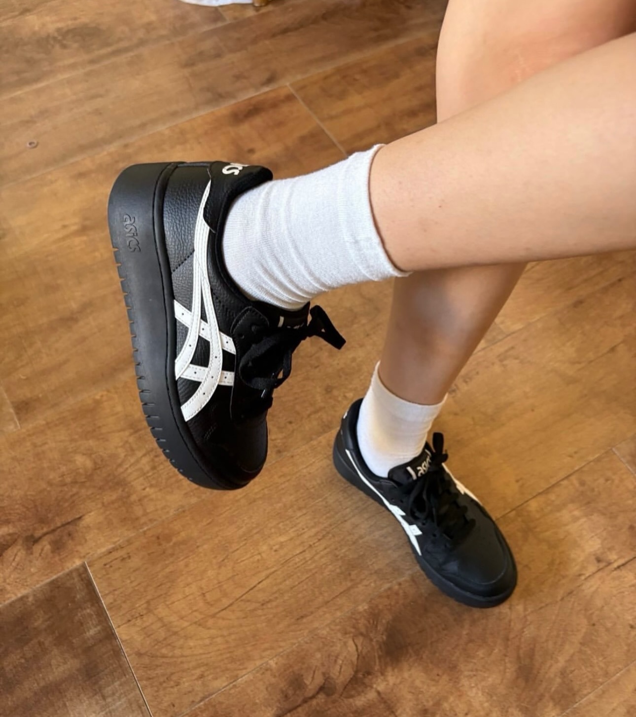 Asics JAPAN S Low Top Skateboard 厚底 米白/黑色 1202a532-001