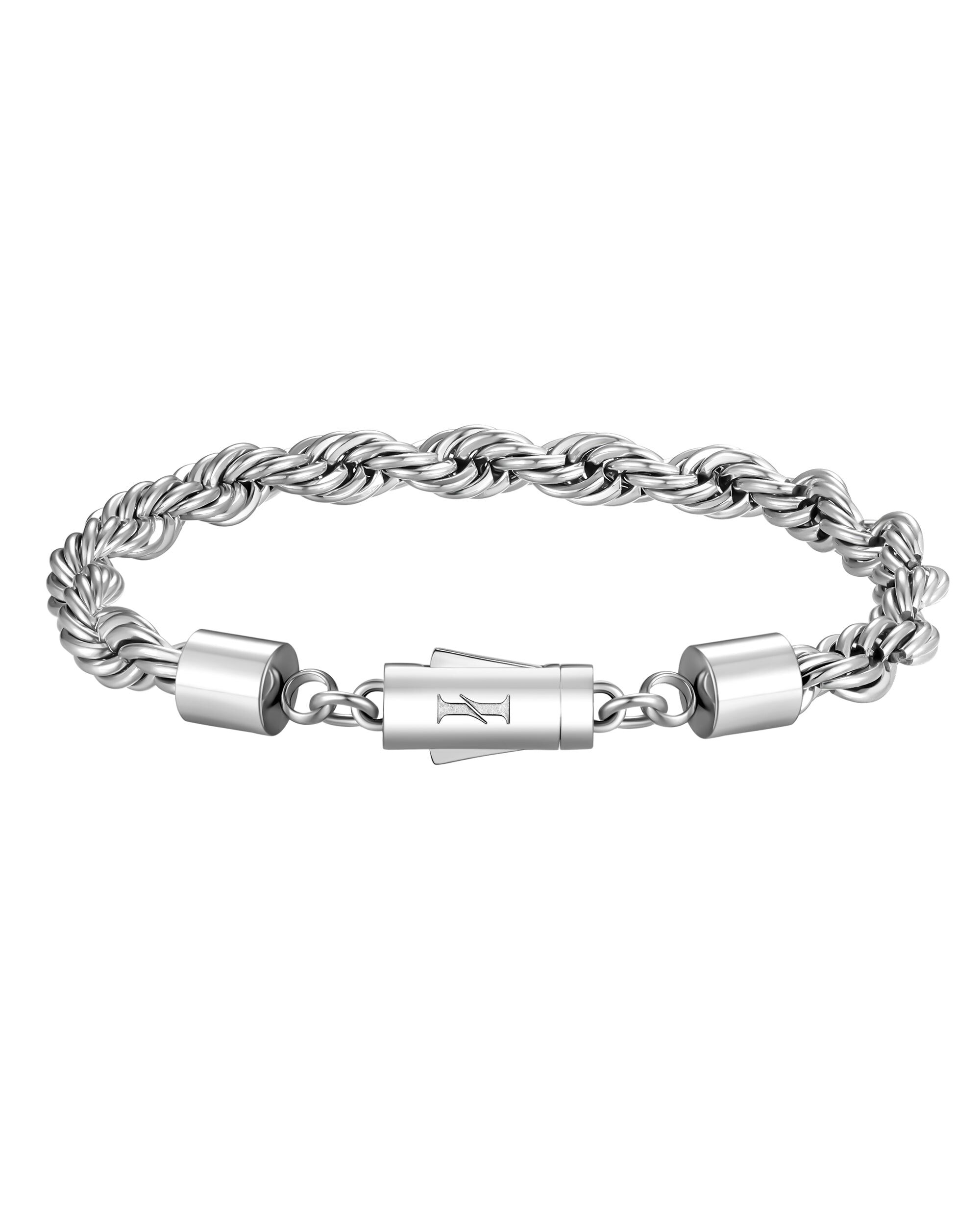 Iceman Society｜THE ROPE - 6mm 麻花手鍊 (White Gold)