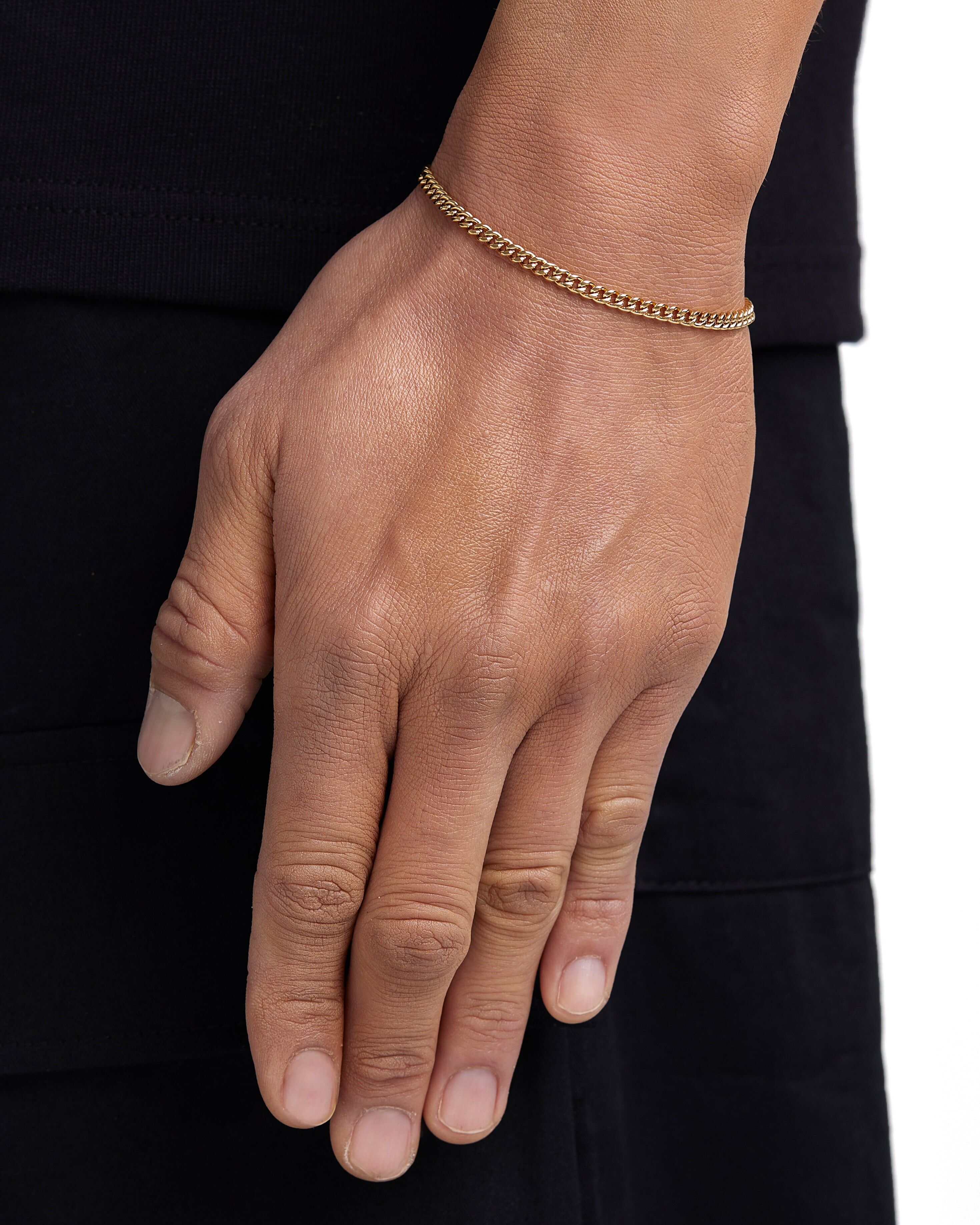 Iceman Society｜PLAIN - 3mm 古巴手鍊 (18K Gold)
