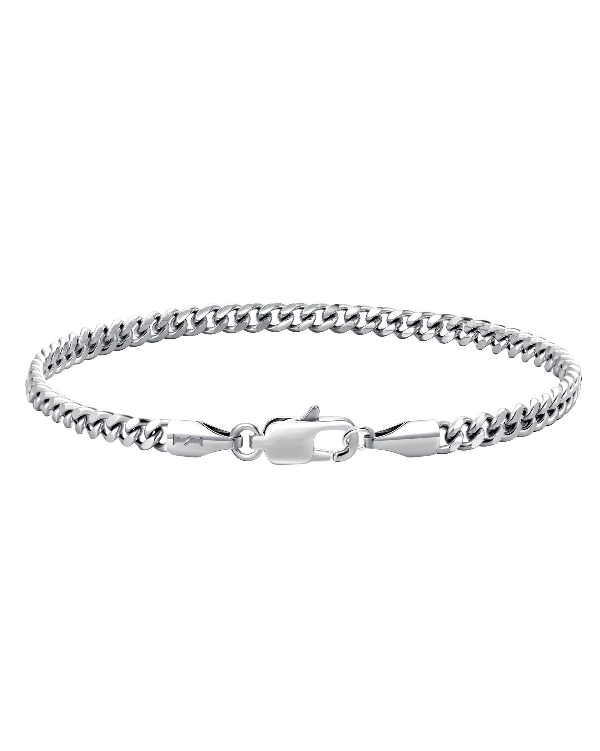 Iceman Society｜PLAIN - 3mm 古巴手鍊 (White Gold)