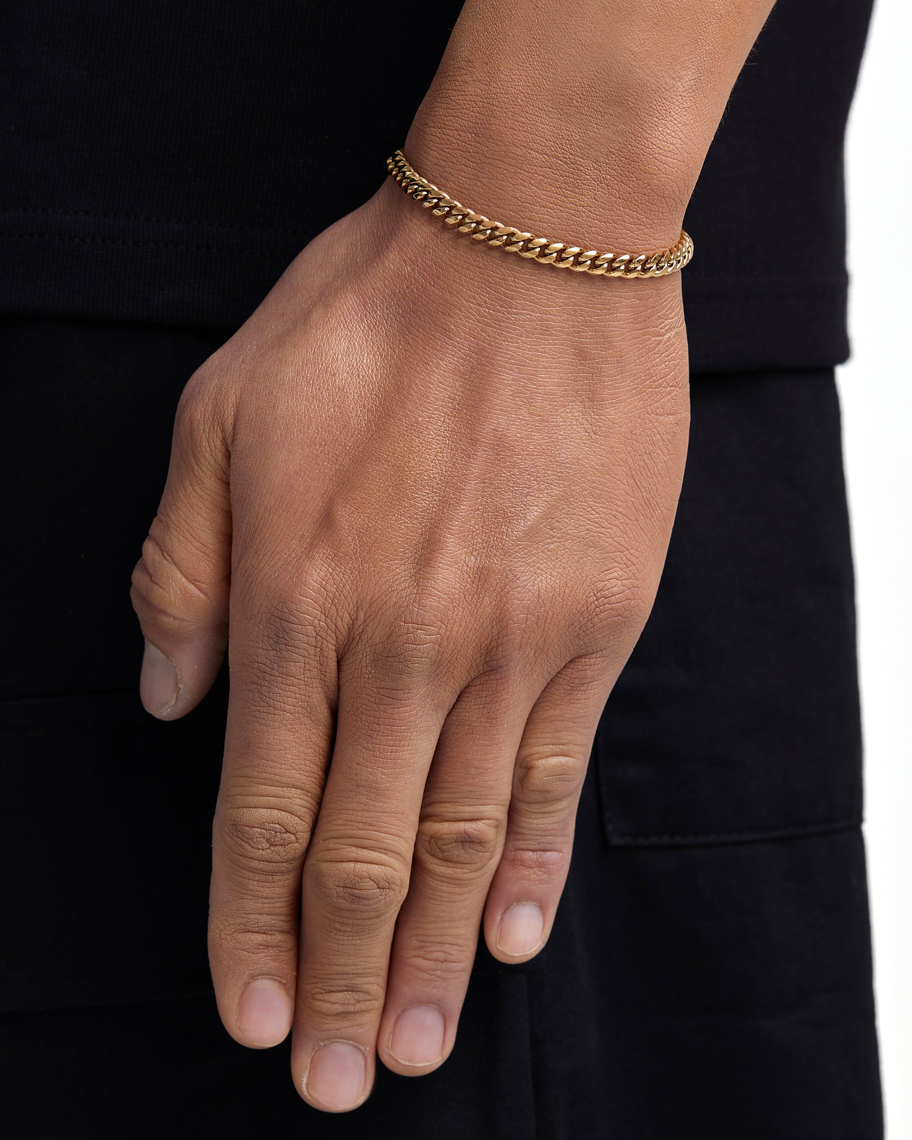 Iceman Society｜PLAIN - 5mm 古巴手鍊 (18K Gold)