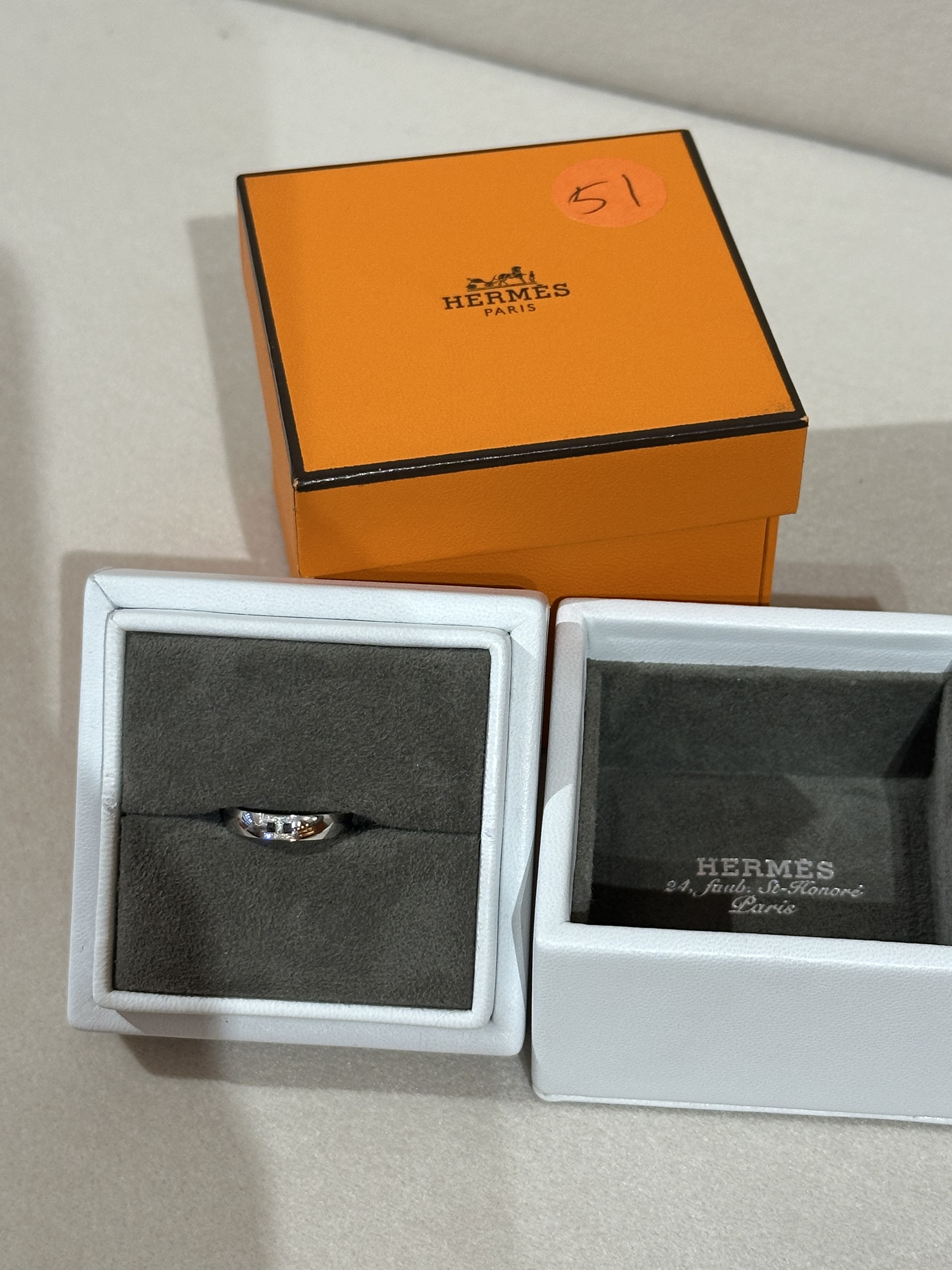 Hermès Ever Héraklès 18K 白金鑽石H 戒指🤍現貨