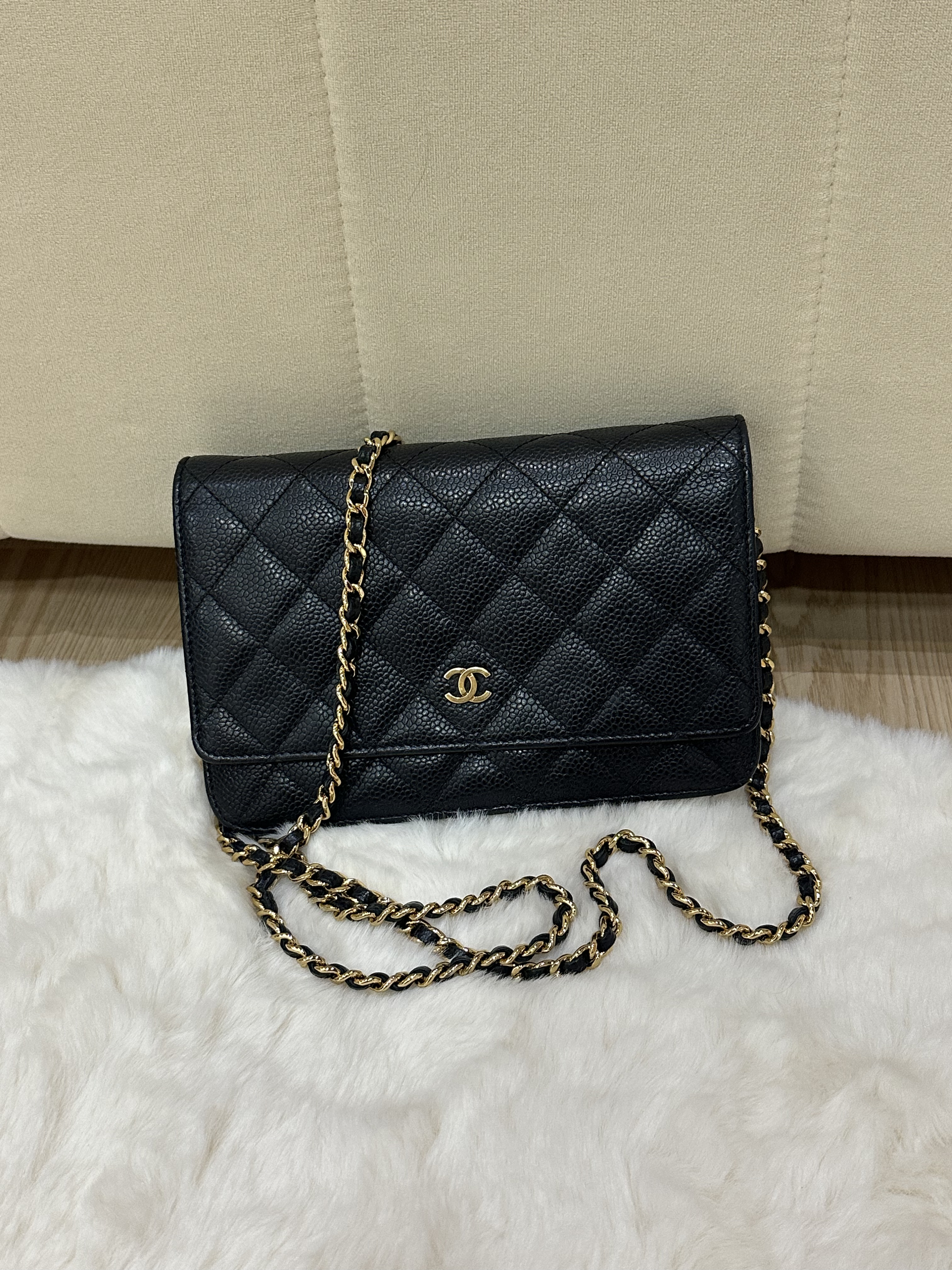 Chanel woc荔枝皮🖤現貨❣️