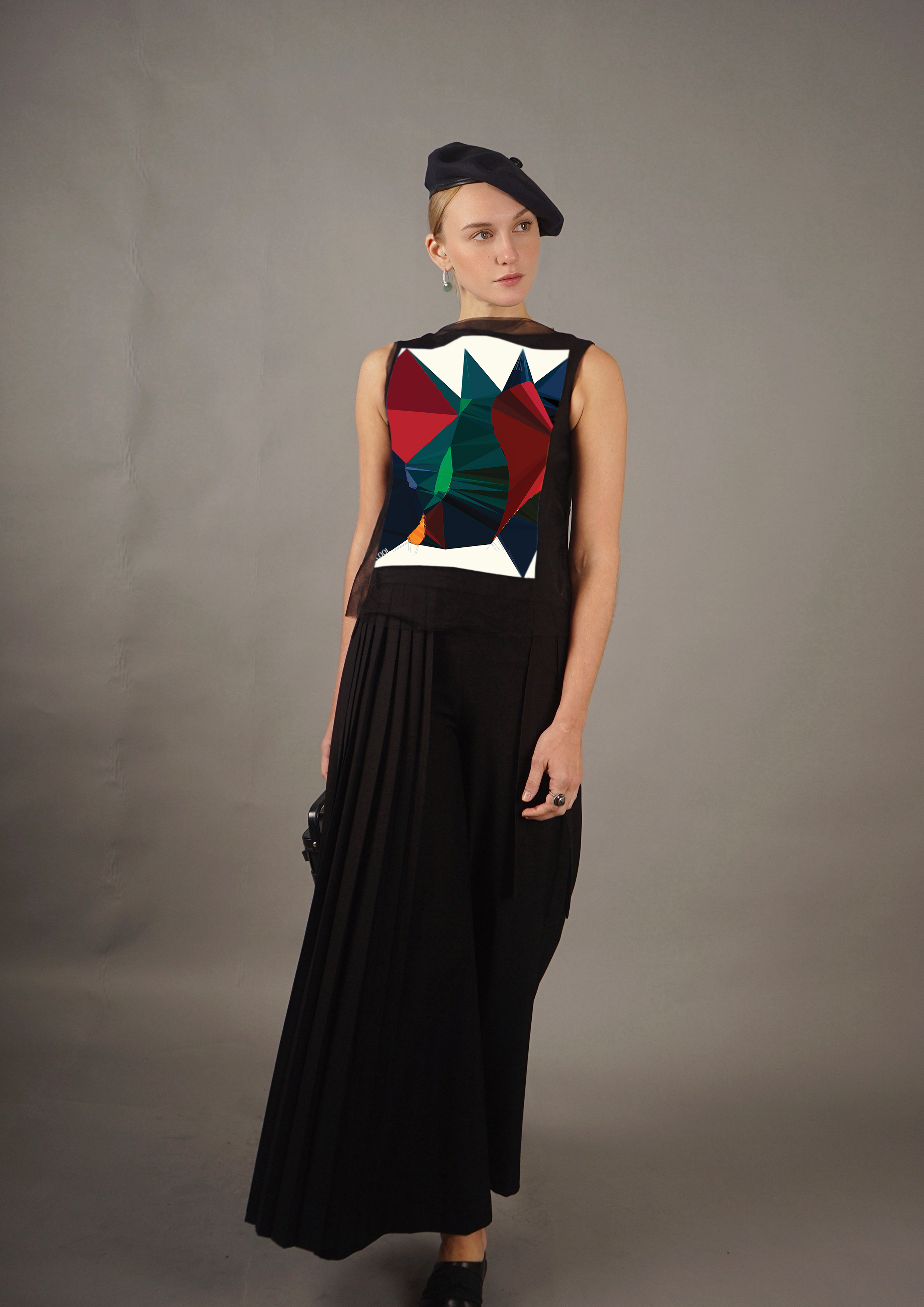 COLE COOL Diamond printed 2-side wear top