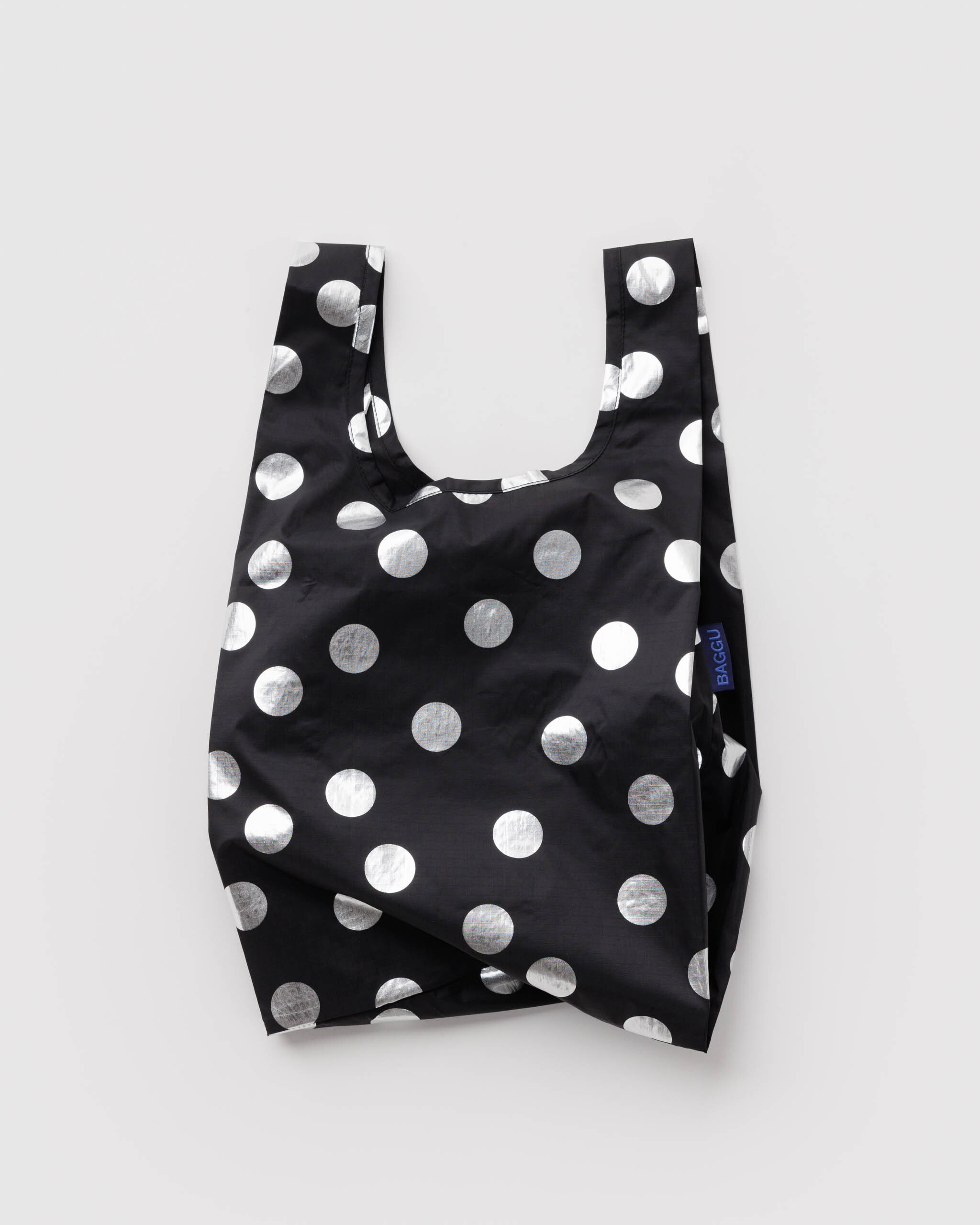 Baby Baggu - Silver Metallic Polka Dot｜BAGGU
