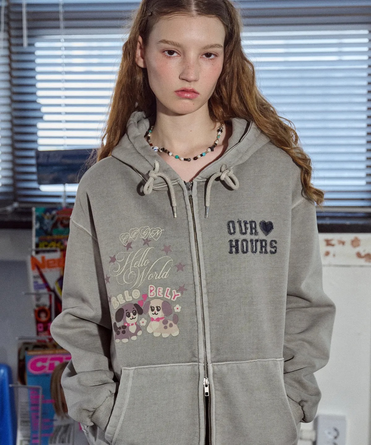 CPGN STUDIO Velobelli Pigment Hoodie Zip-up