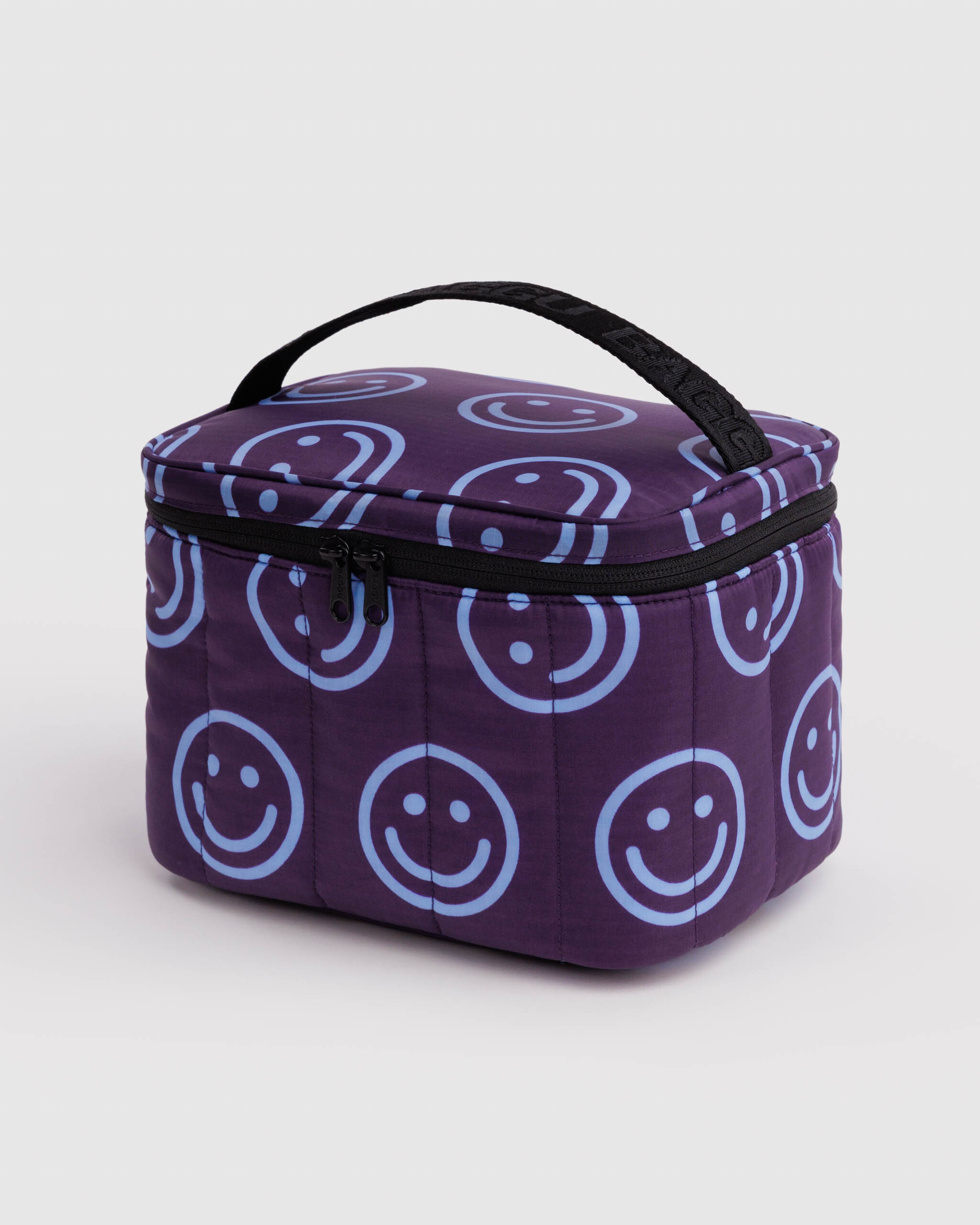 Puffy Lunch Bag - Indigo Happy｜BAGGU